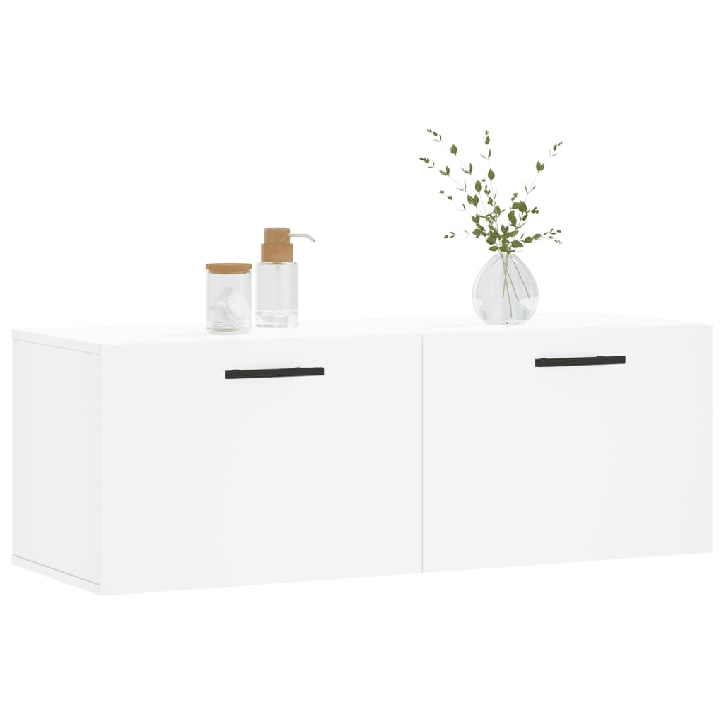 vidaXL Wandkast 100x36,5x35 cm bewerkt hout wit