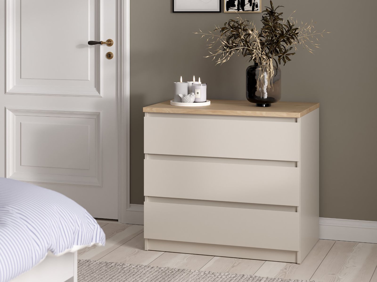 Mobistoxx Commode NAIADE 3 lades kasjmier/jackson eik