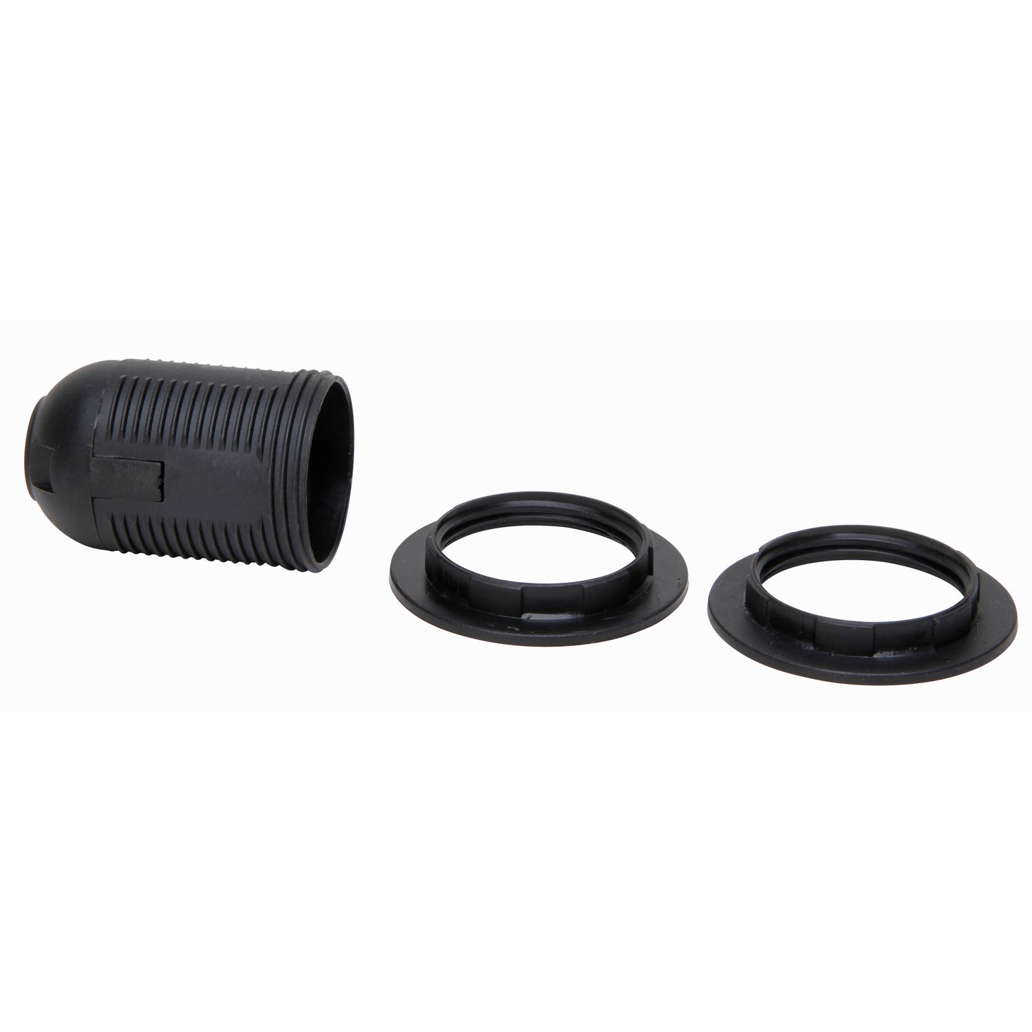 Kopp Lamphouder E27 + 2 Ringen Zwart
