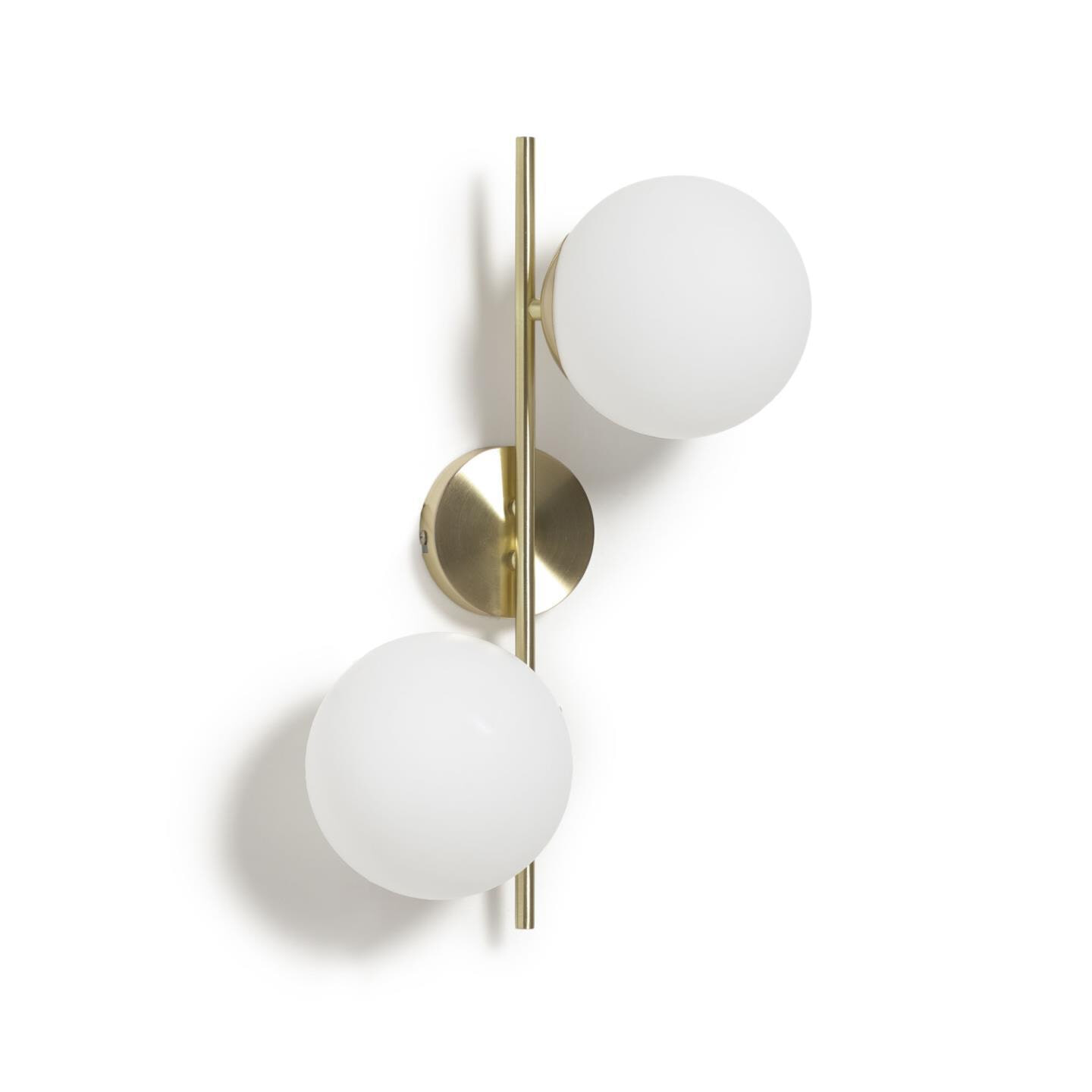 Kave Home Wandlamp Mahala 2-lamps - Goud