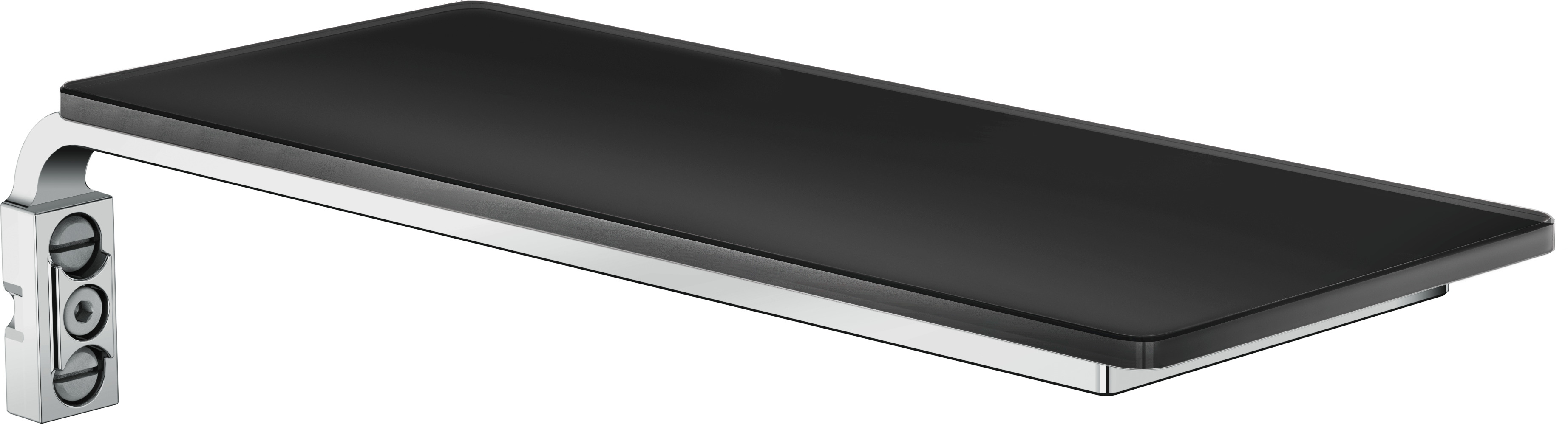 Hansgrohe Casetta planchet van veiligheidsglas E, zwart/chroom