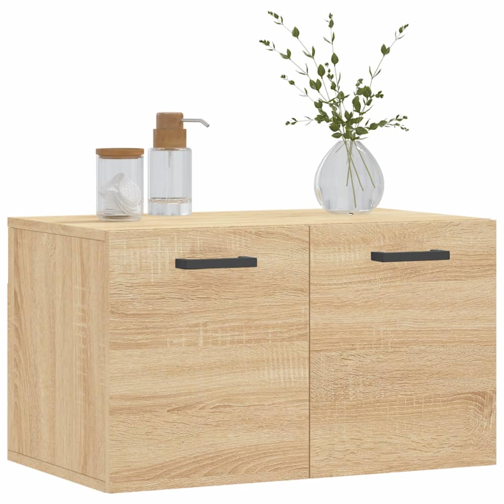 vidaXL Wandkast 60x36,5x35 cm bewerkt hout sonoma eikenkleurig