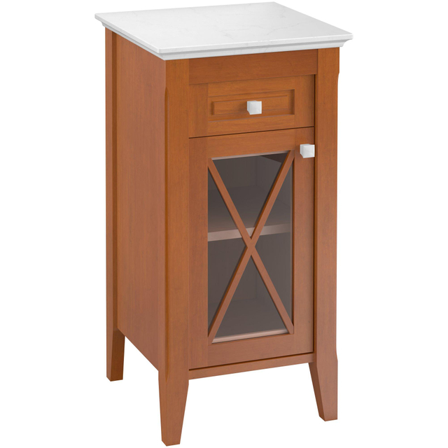 Villeroy & Boch Hommage lage kast - berk marmer 44x85cm - aanslag links greep wit 89641001