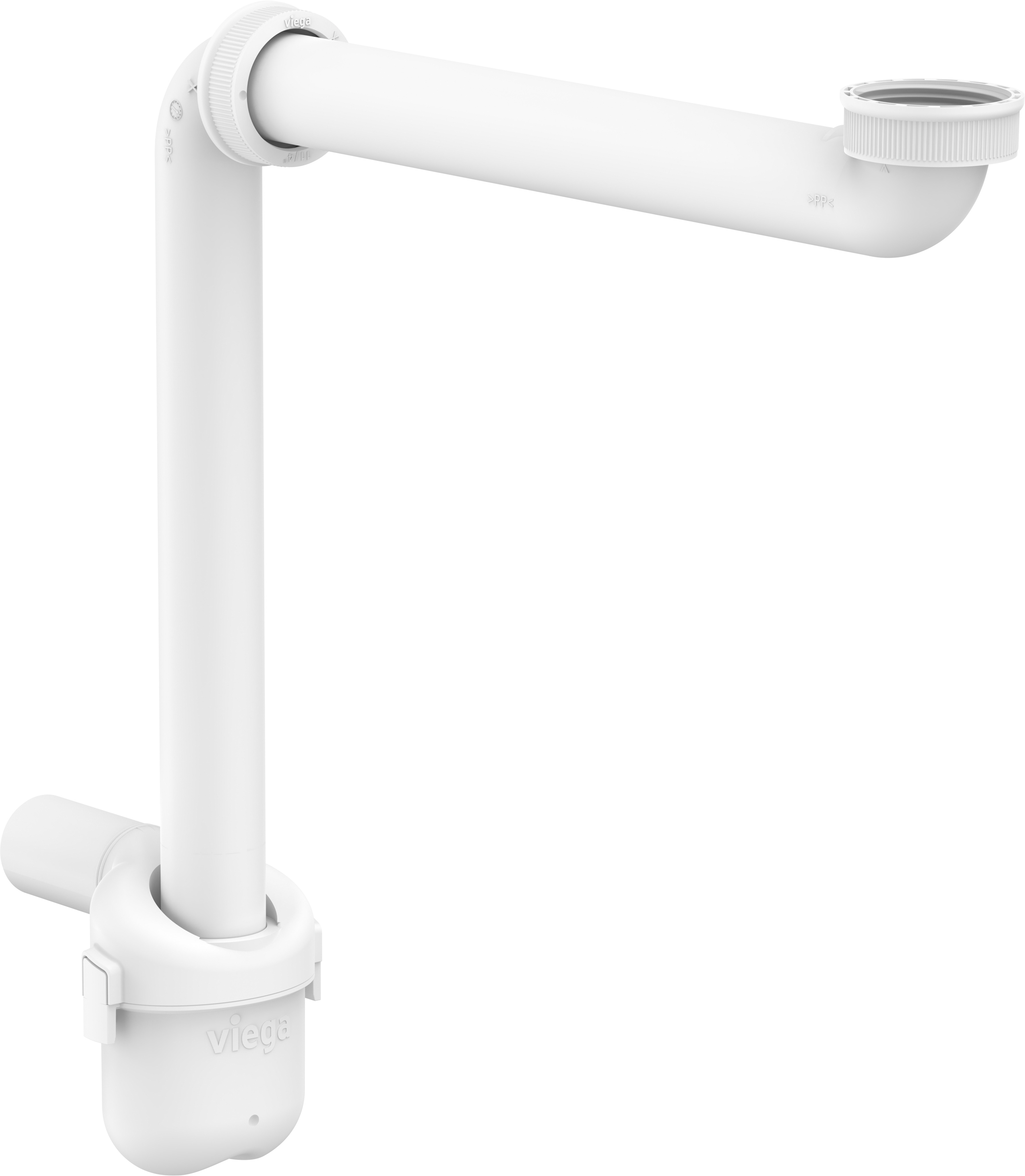 Hansgrohe ruimtebesparende sifon voor wastafels 50 mm