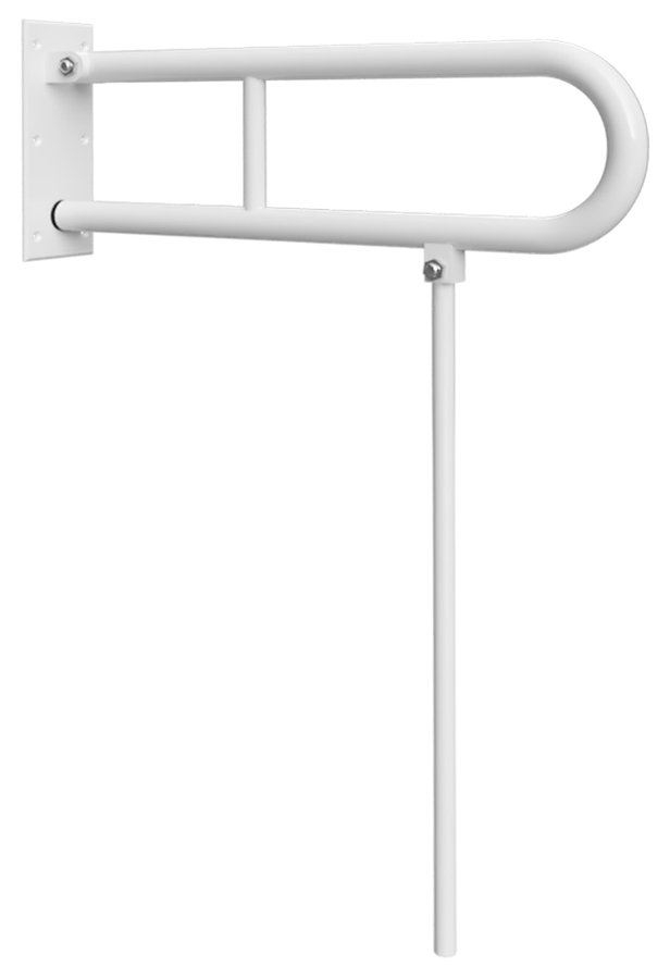 Sapho Handgreep U-Vorm Vouwbaar met Steun  Handicap 60 cm Wit