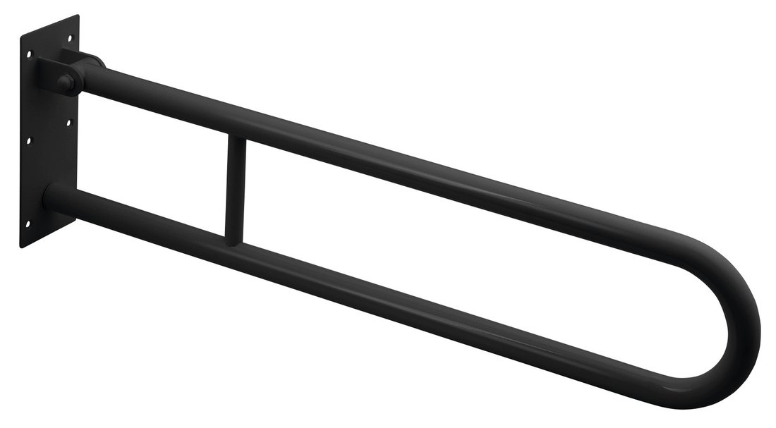 Sapho Handgreep U-Vorm Vouwbaar  Handicap 60 cm Zwart