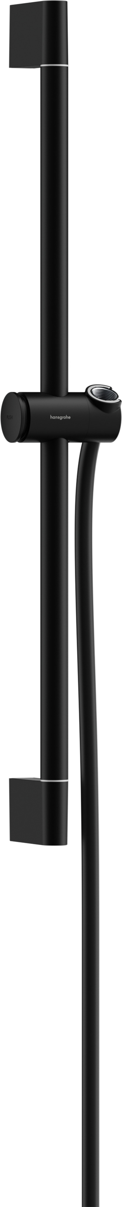 Hansgrohe Unica glijstang Pulsify S 65 cm met push-schuifstuk en doucheslang, mat zwart
