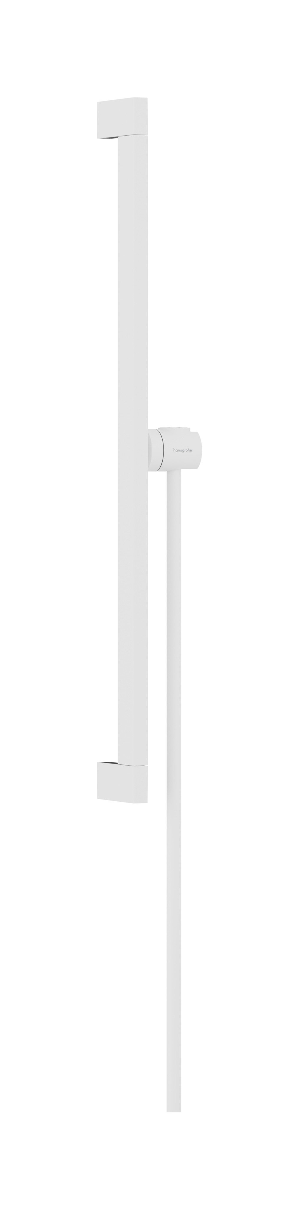 Hansgrohe Unica glijstang E Puro 65 cm met easy slide schuifstuk en Isiflex doucheslang 160 cm, mat wit