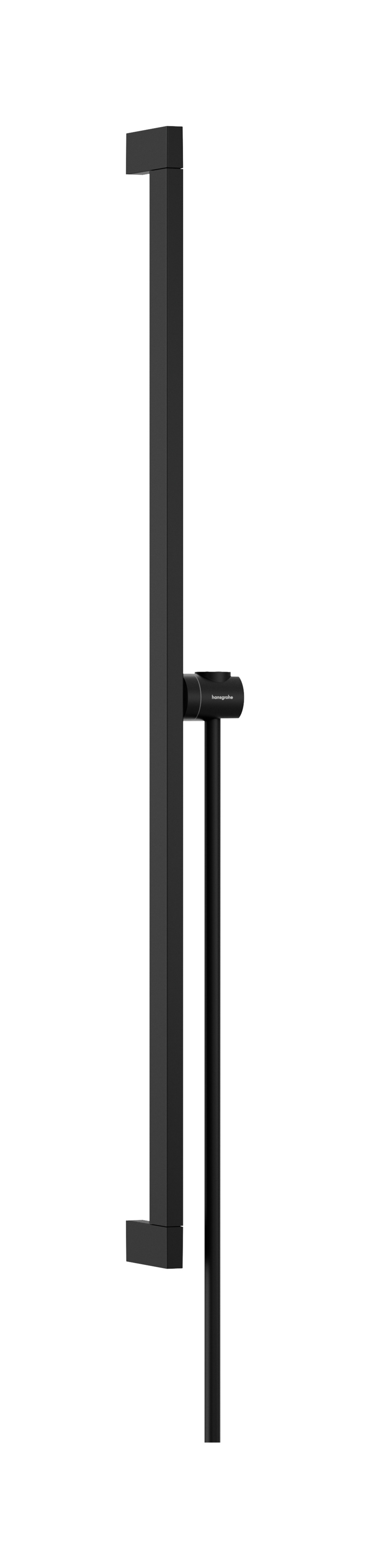 Hansgrohe Unica glijstang E Puro 90 cm met easy slide schuifstuk en Isiflex doucheslang 160 cm, mat zwart