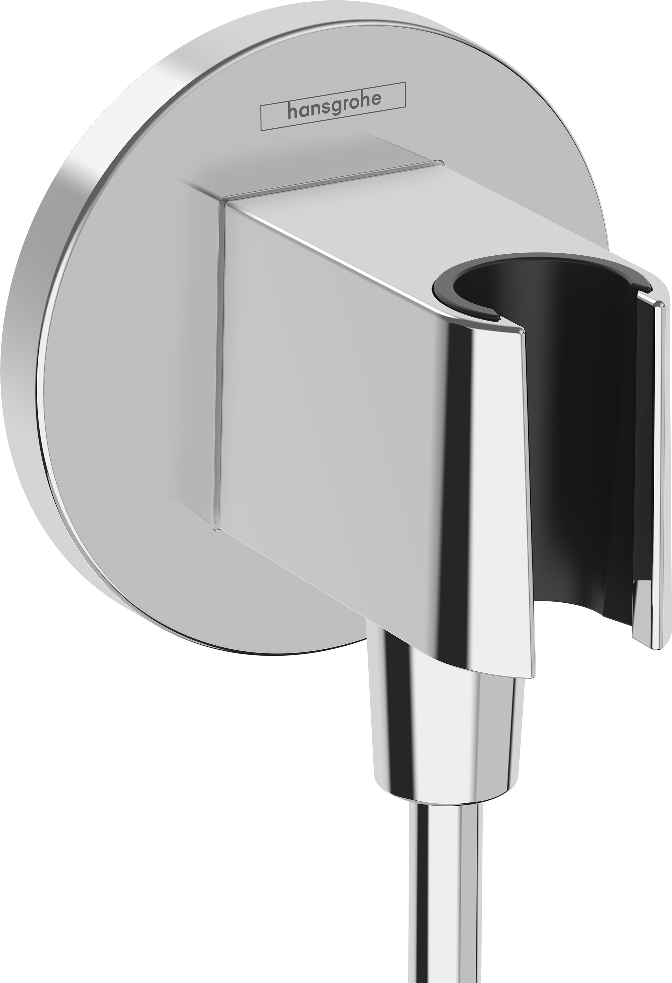 Hansgrohe FixFit S muuraansluitbocht met handdouchehouder, chroom