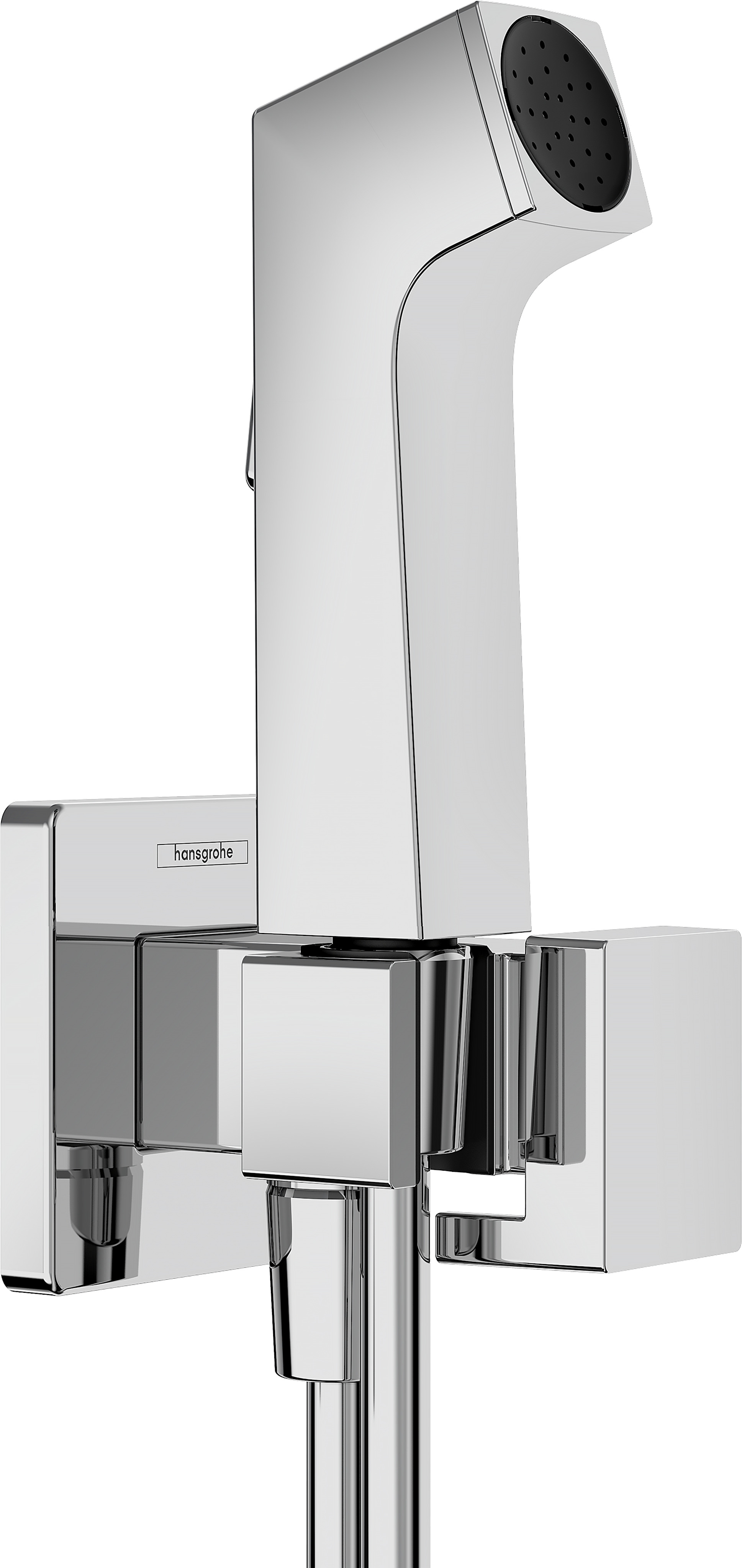 Hansgrohe bidethanddouche 1jet E EcoSmart voor koud water met douchehouder en doucheslang 125 cm, chroom