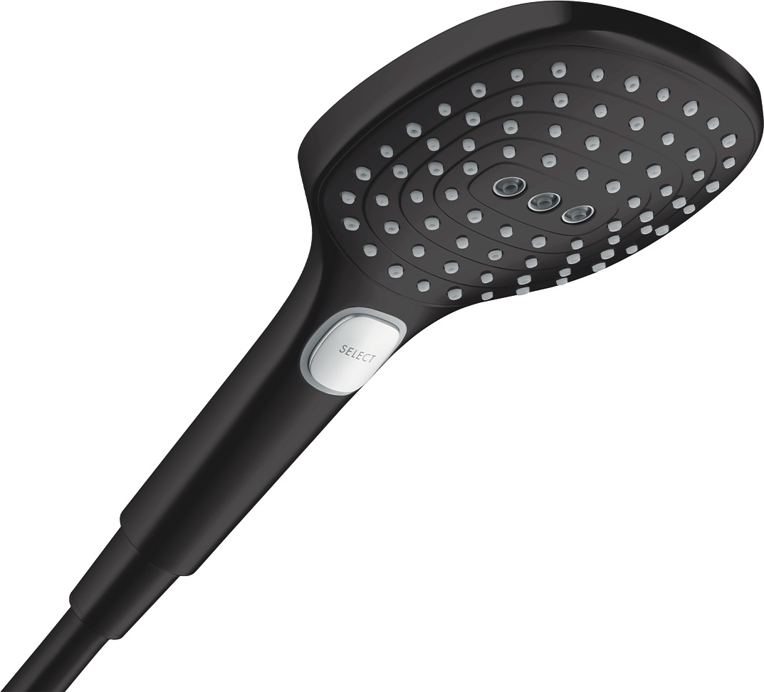 Hansgrohe Raindance Select E handdouche 120 3jet PowderRain EcoSmart+, mat zwart