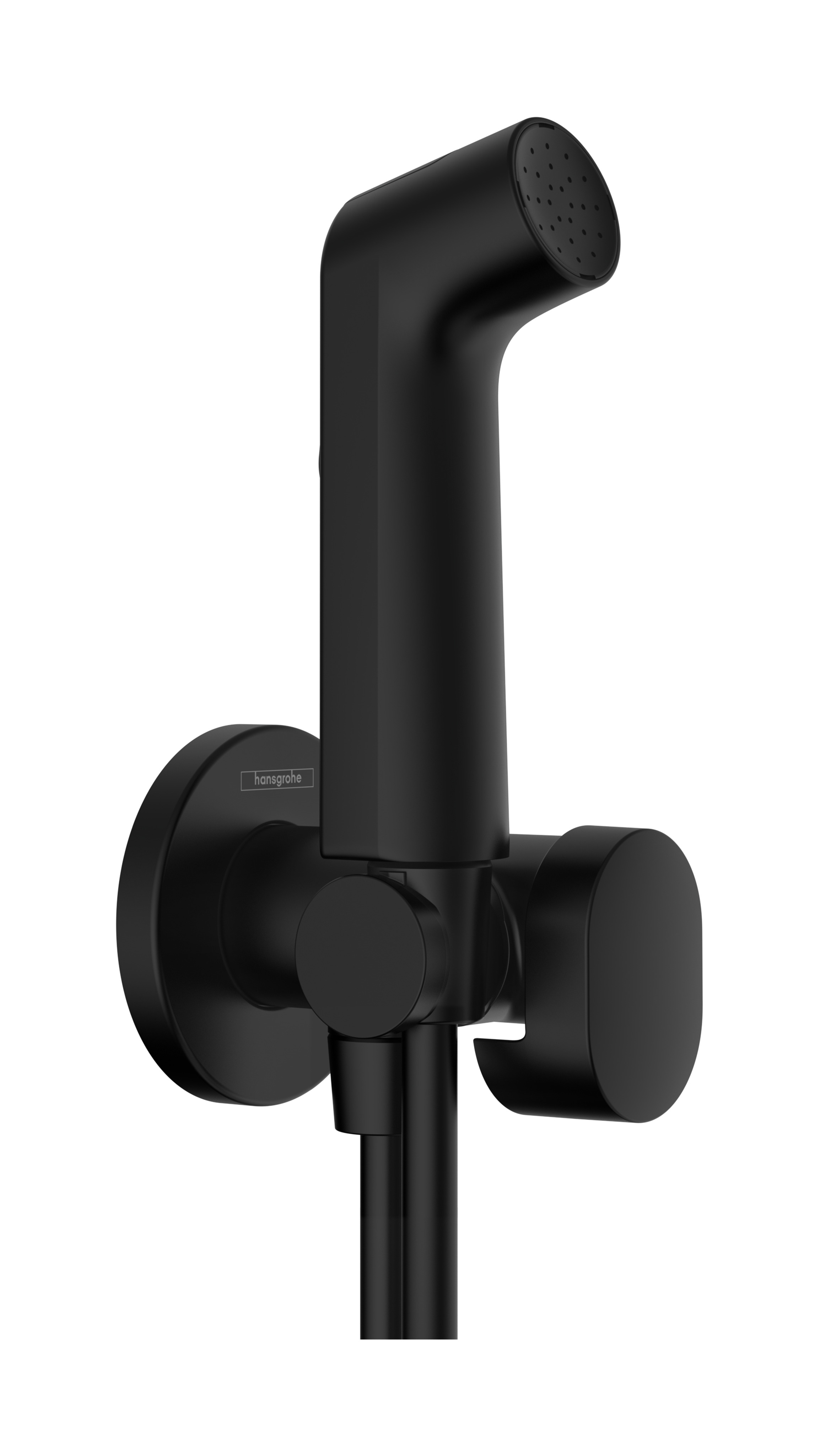 Hansgrohe bidethanddouche 1jet S EcoSmart voor koud water met porter en doucheslang 125 cm, mat zwart