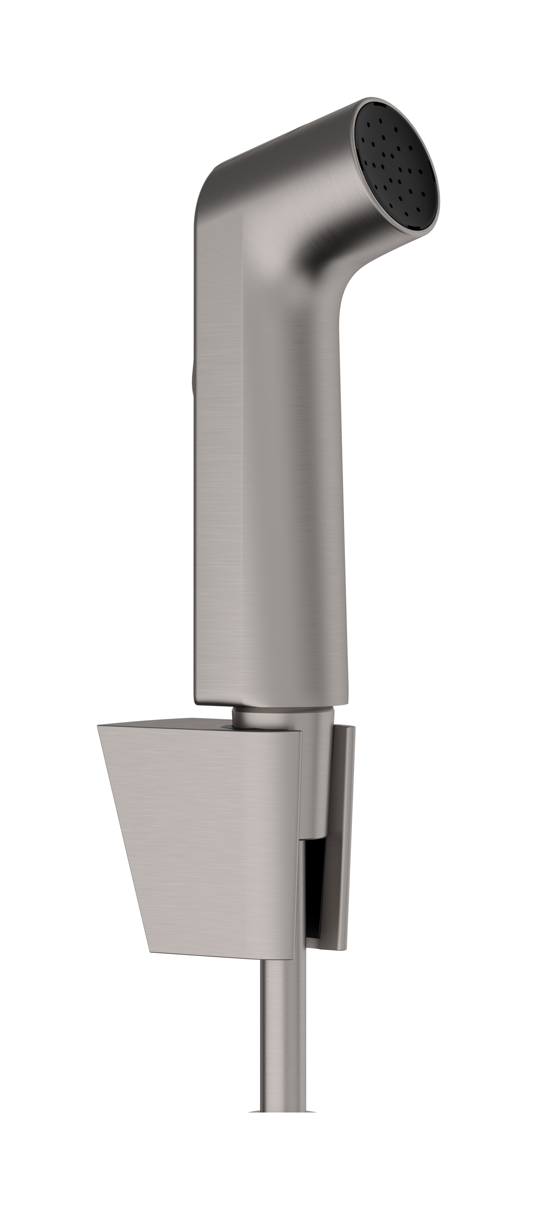 Hansgrohe bidethanddouche 1jet EcoSmart met Porter S douchehouder en doucheslang 125 cm, Brushed Black Chrome