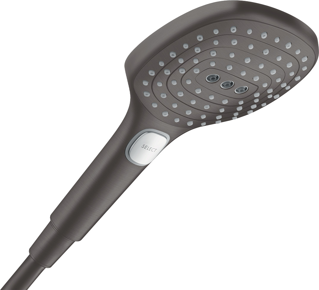 Hansgrohe Raindance Select E handdouche 120 3jet PowderRain EcoSmart+, Brushed Black Chrome
