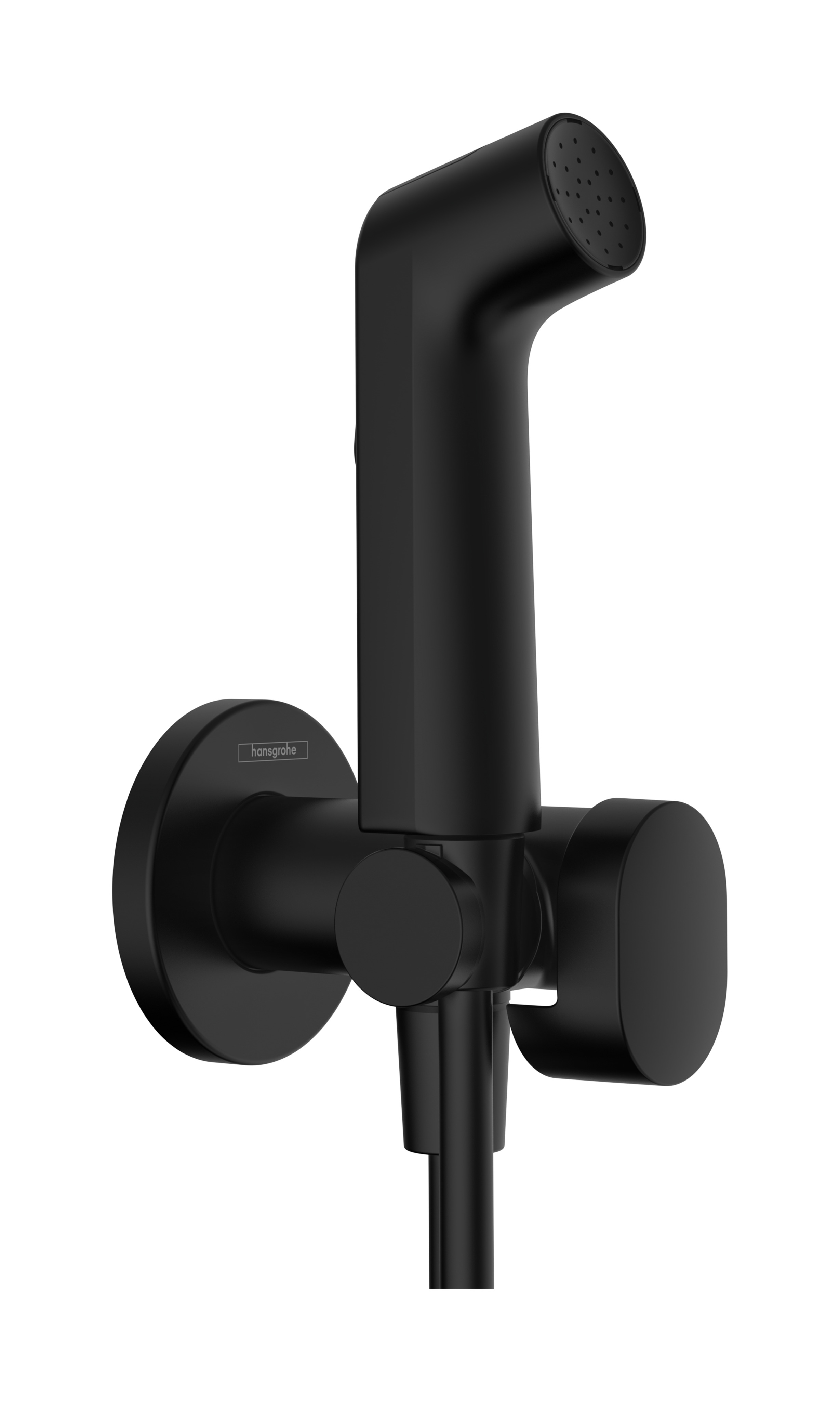 Hansgrohe bidethanddouche 1jet EcoSmart voor warm water met douchehouder en doucheslang 125 cm, mat zwart