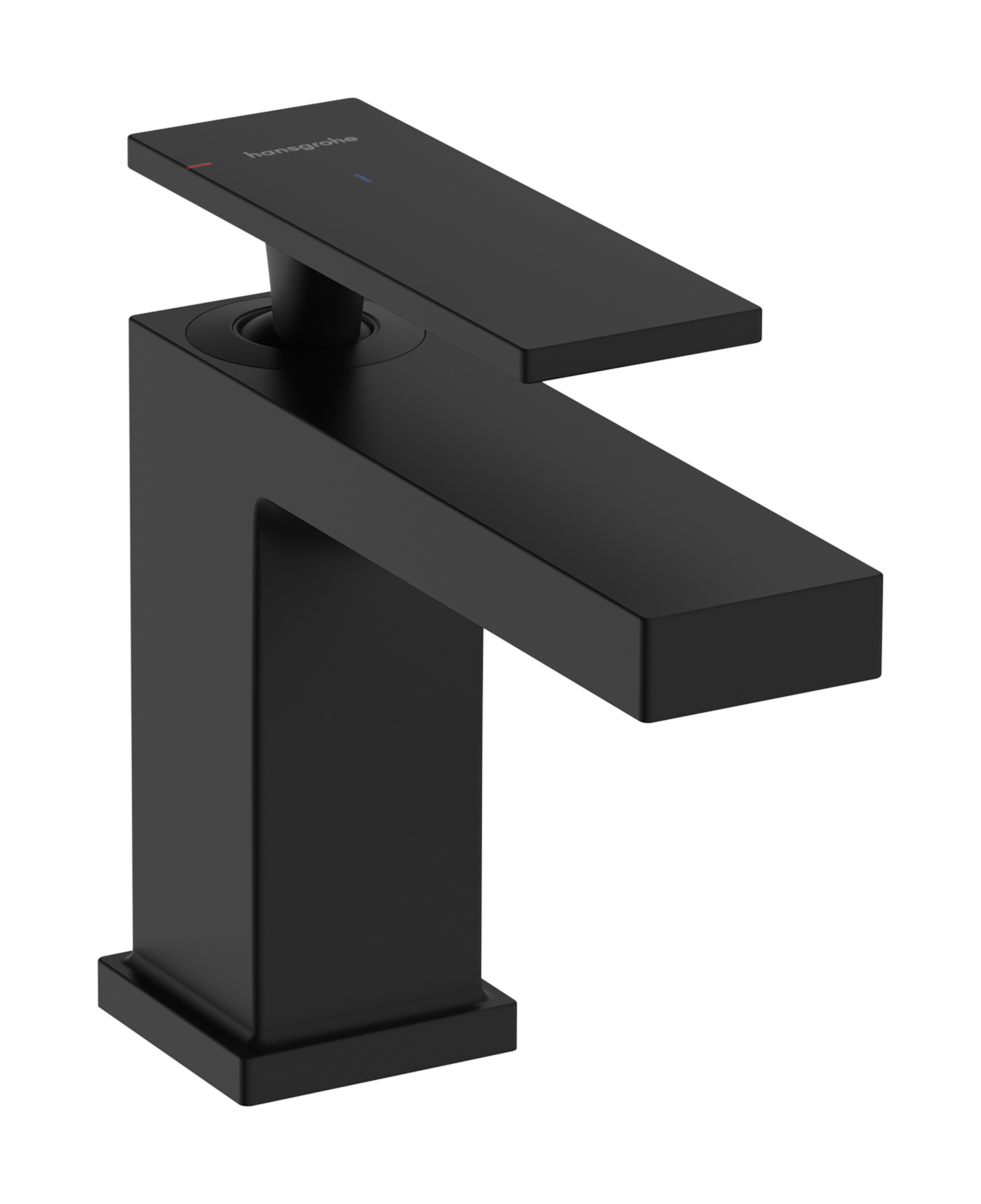 Hansgrohe Tecturis E ééngreeps wastafelkraan 80 CoolStart zonder waste, mat zwart