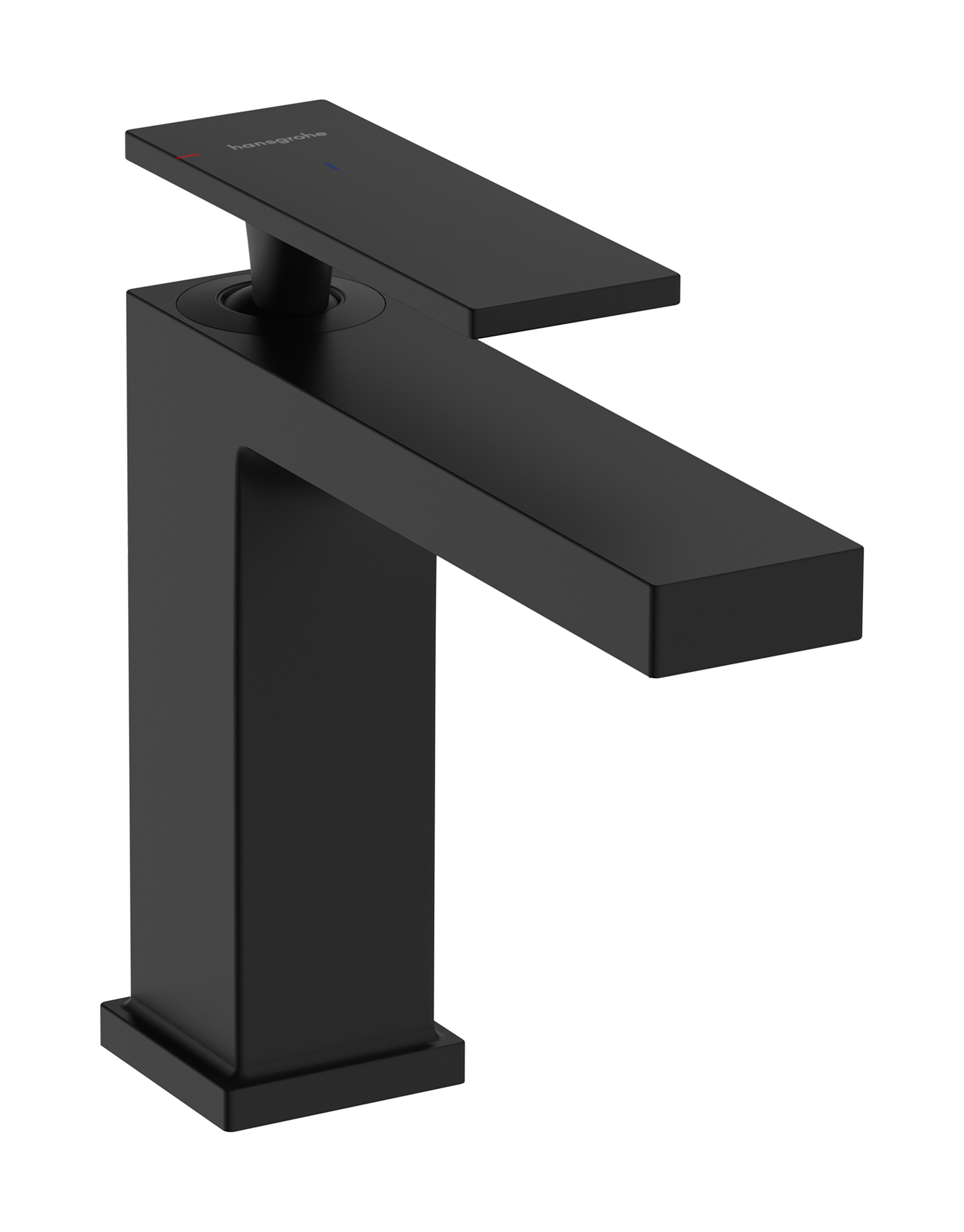 Hansgrohe Tecturis E ééngreeps wastafelkraan 110 CoolStart zonder waste, mat zwart