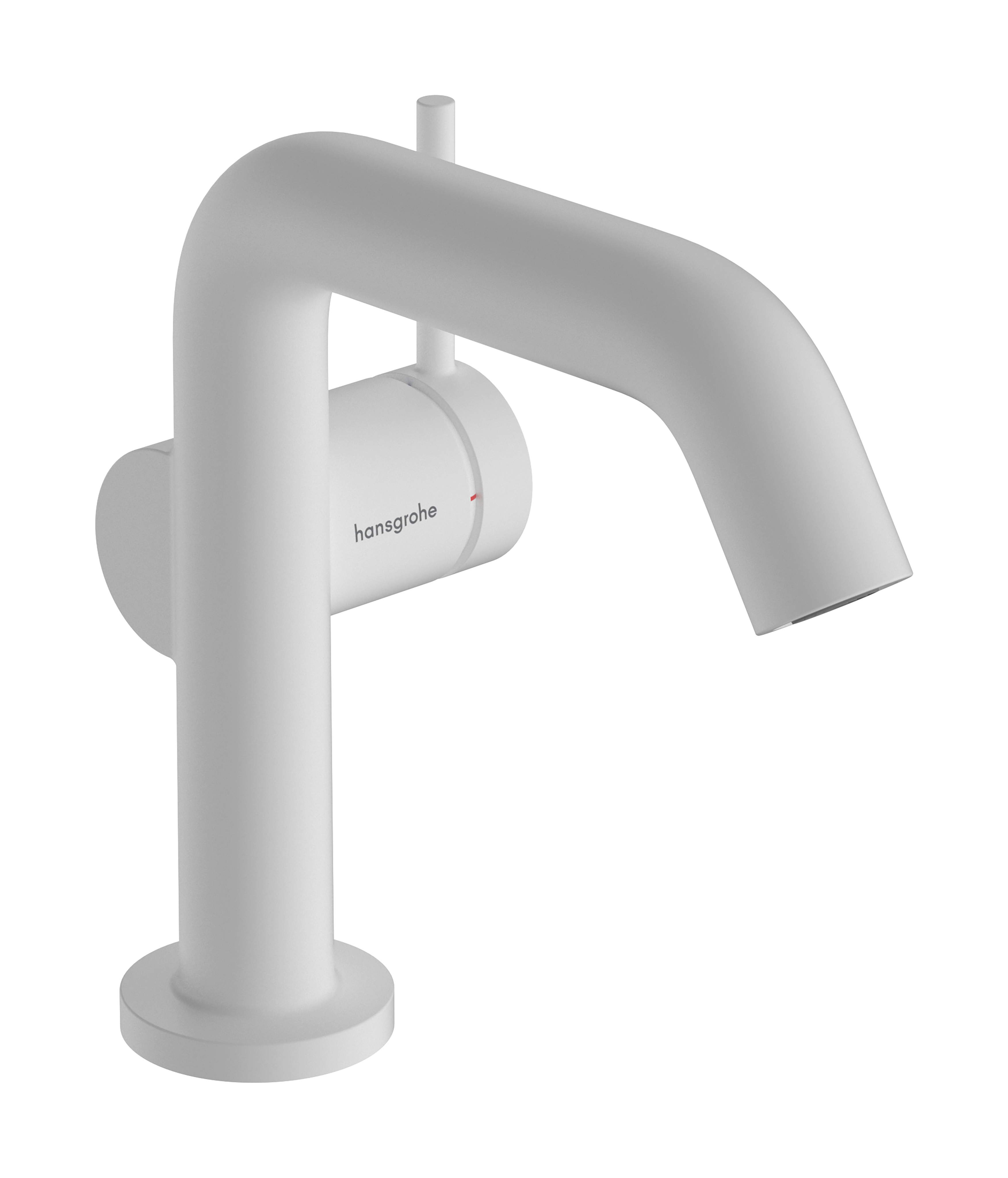 Hansgrohe Tecturis S ééngreeps wastafelkraan 110 Fine CoolStart zonder waste, mat wit