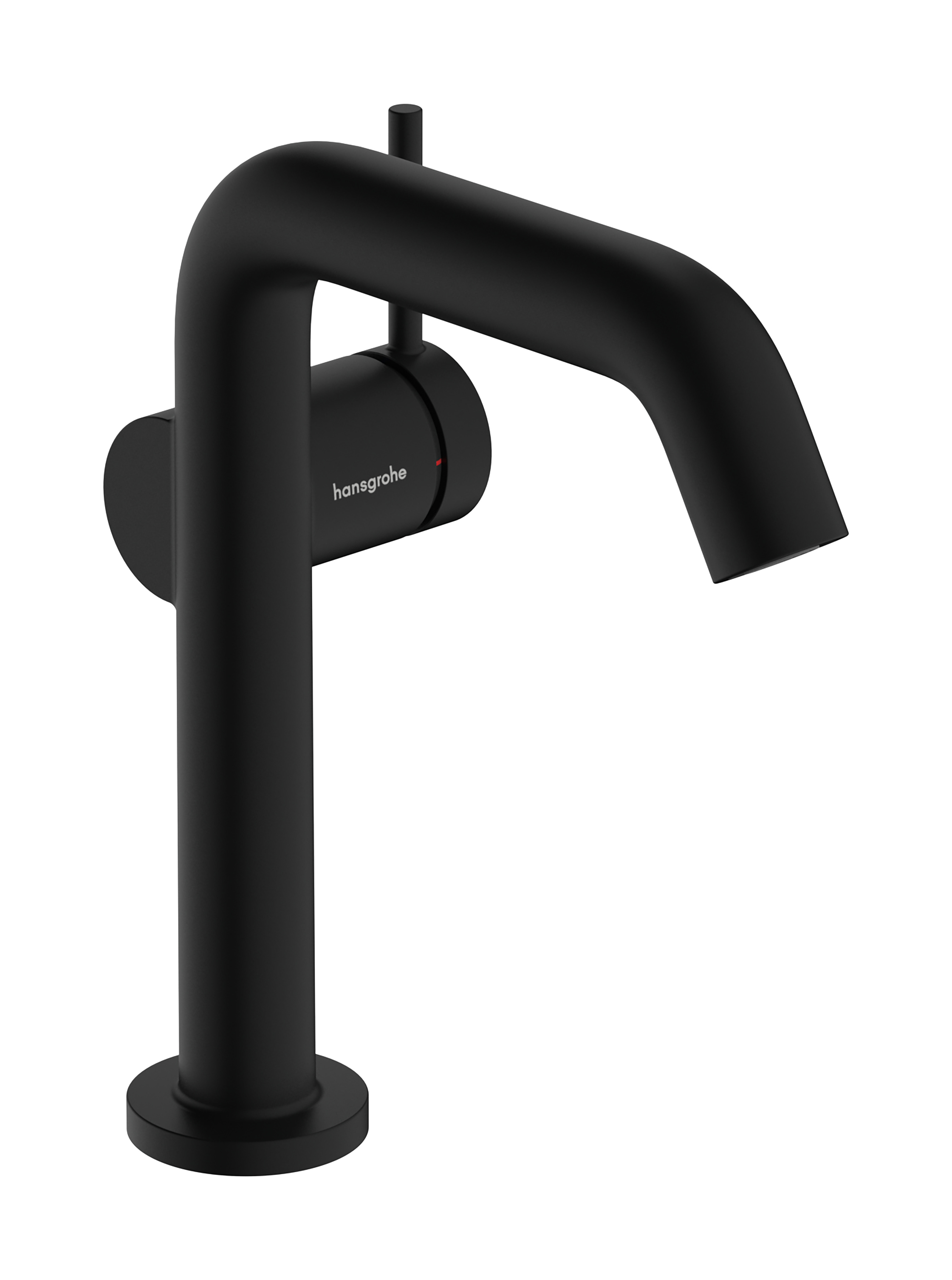 Hansgrohe Tecturis S ééngreeps wastafelkraan 150 Fine CoolStart met afvoerplug, mat zwart