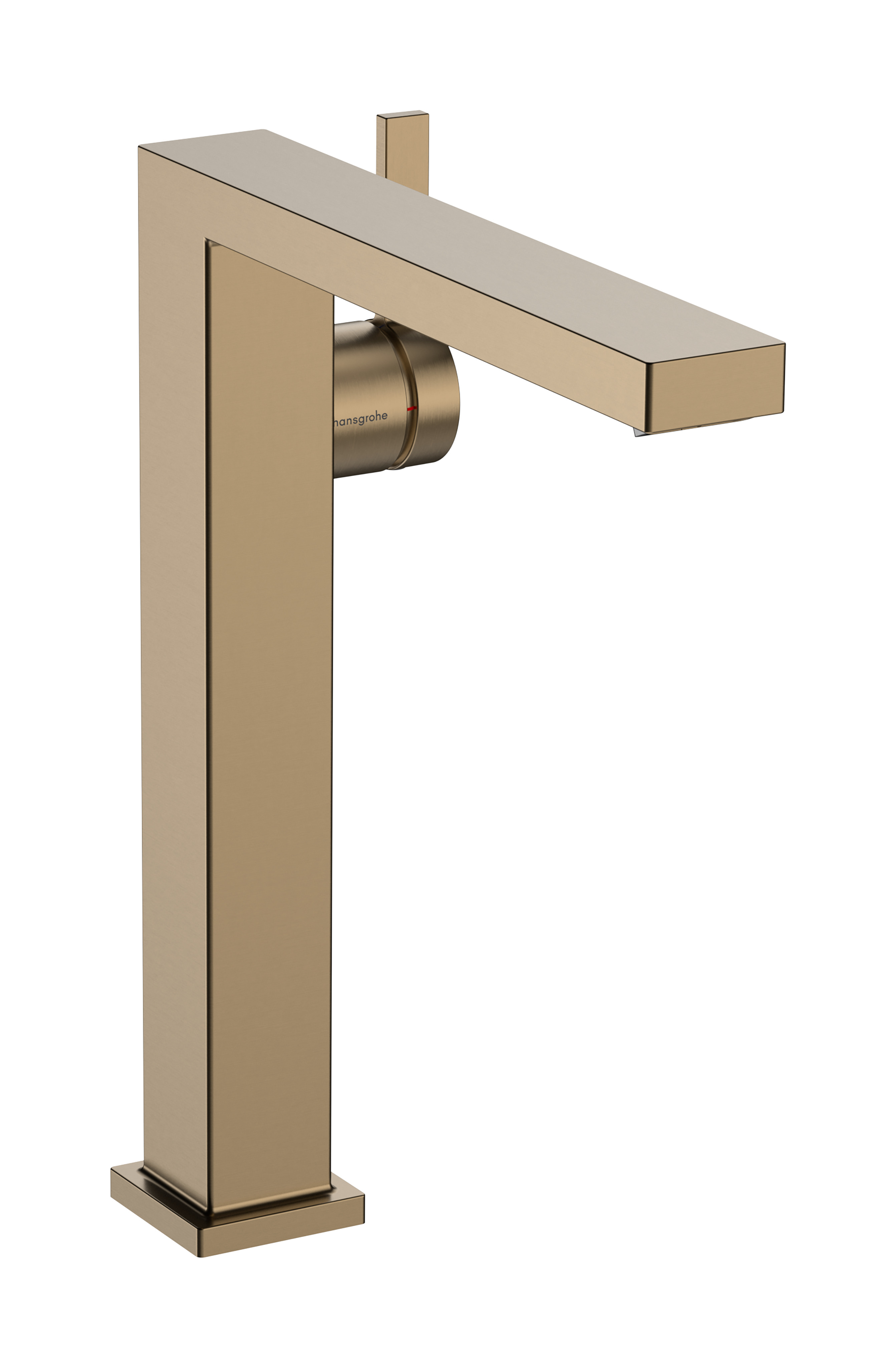 Hansgrohe Tecturis E ééngreeps wastafelkraan 240 Fine CoolStart voor waskommen zonder afvoerplug, Brushed Bronze