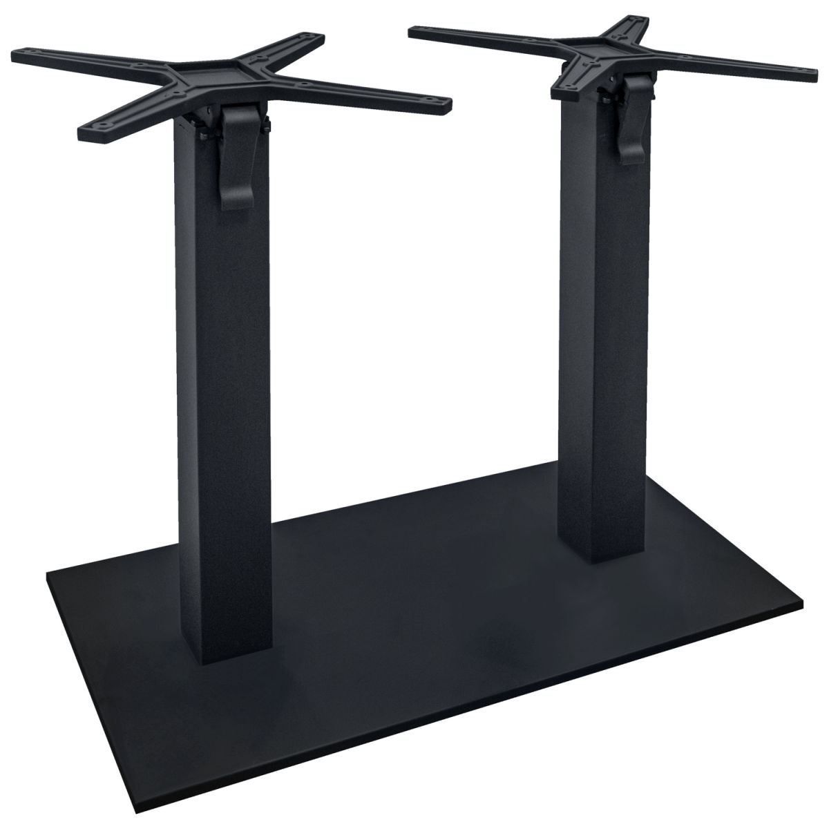 Vega Dubbele tafelkolom Jaro inklapbaar; 42x82x72 cm (BxLxH); zwart; rechthoekig