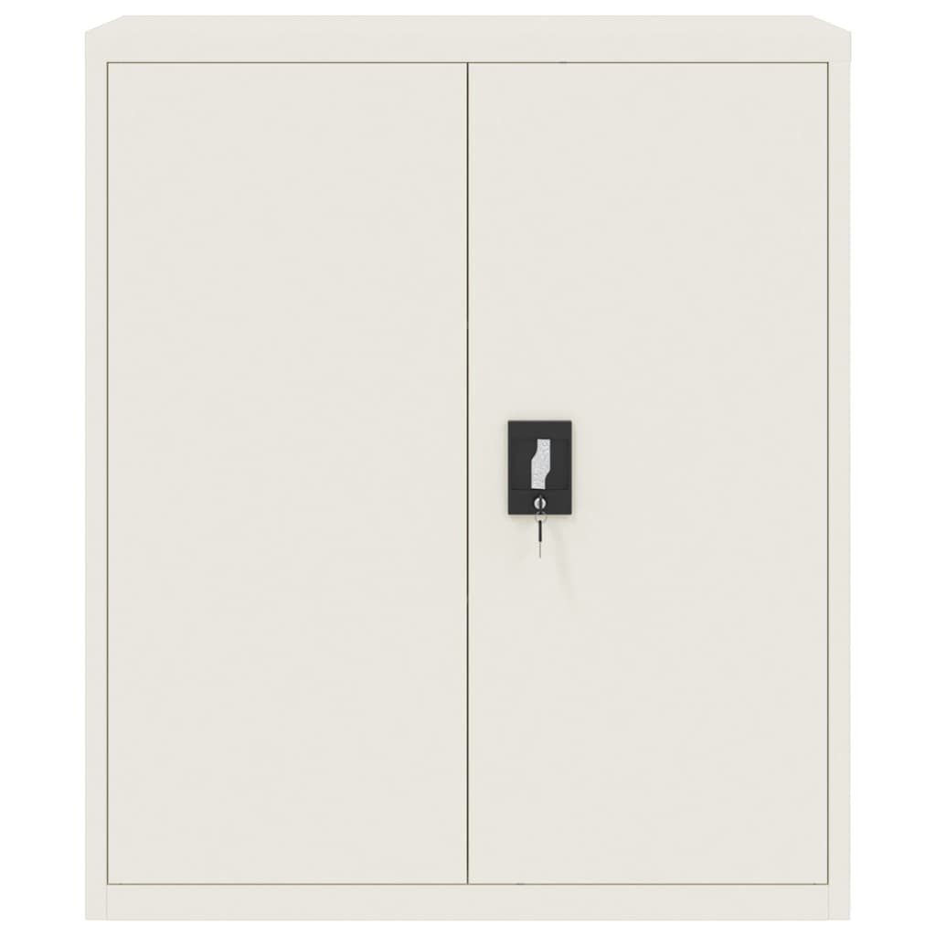 vidaXL Archiefkast 90x40x105 cm staal wit