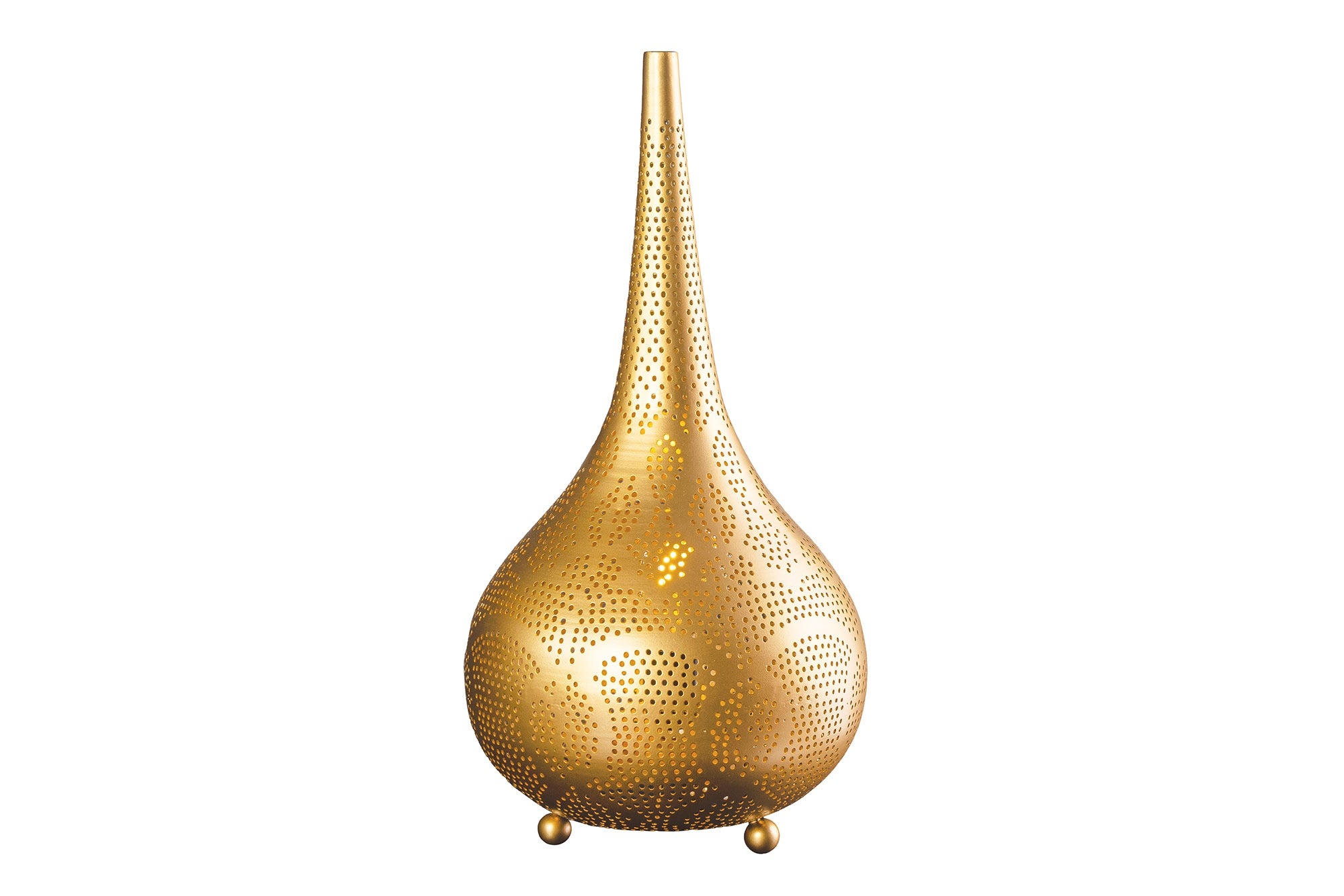 Invicta Interior Staande lamp ORIENT LIVING 50cm ijzer met gouden decor - 44898