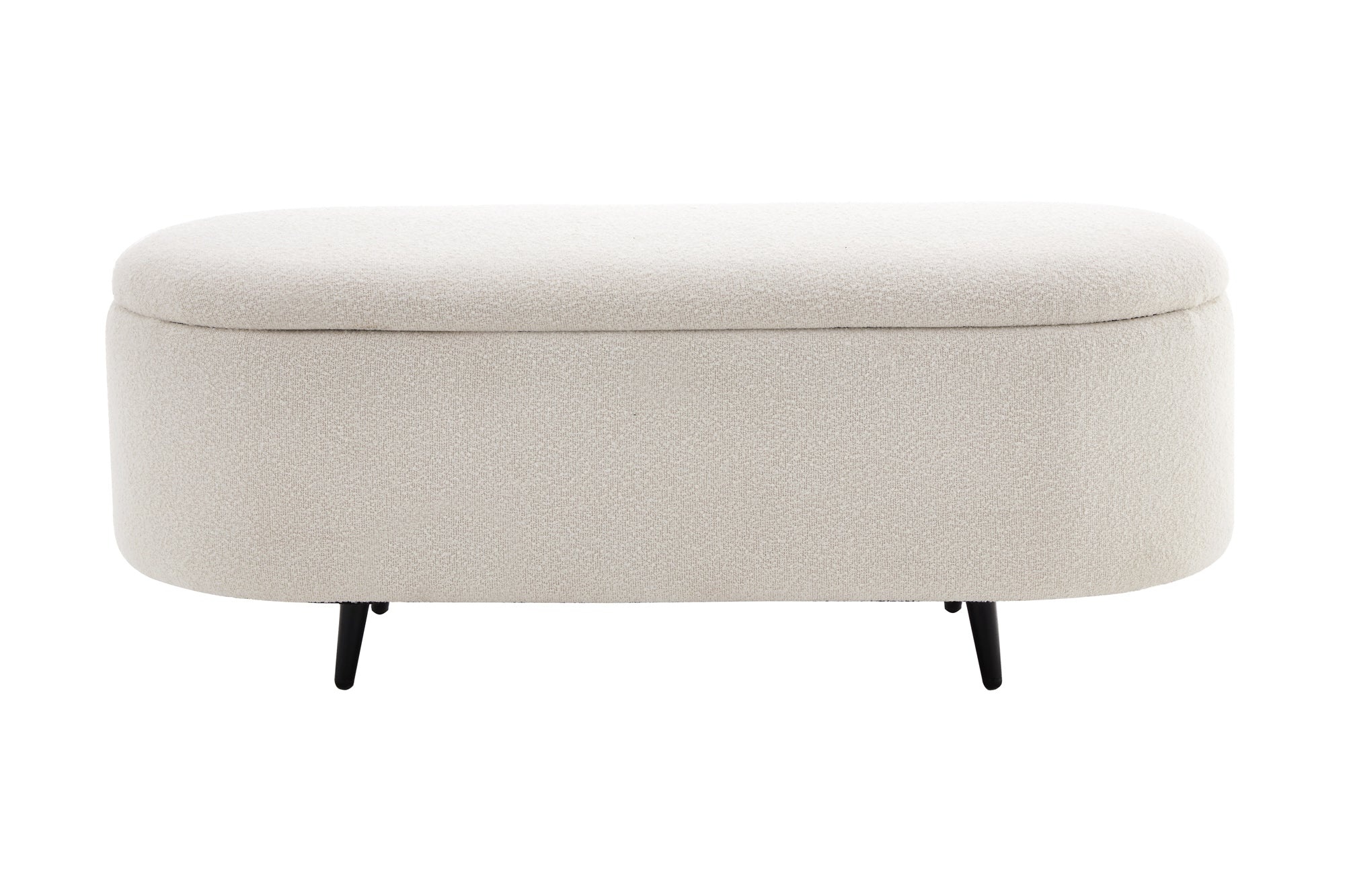 Invicta Interior Bank met opbergruimte VOQUE 110cm bouclé wit gestoffeerd met opbergruimte bankzitting - 45255