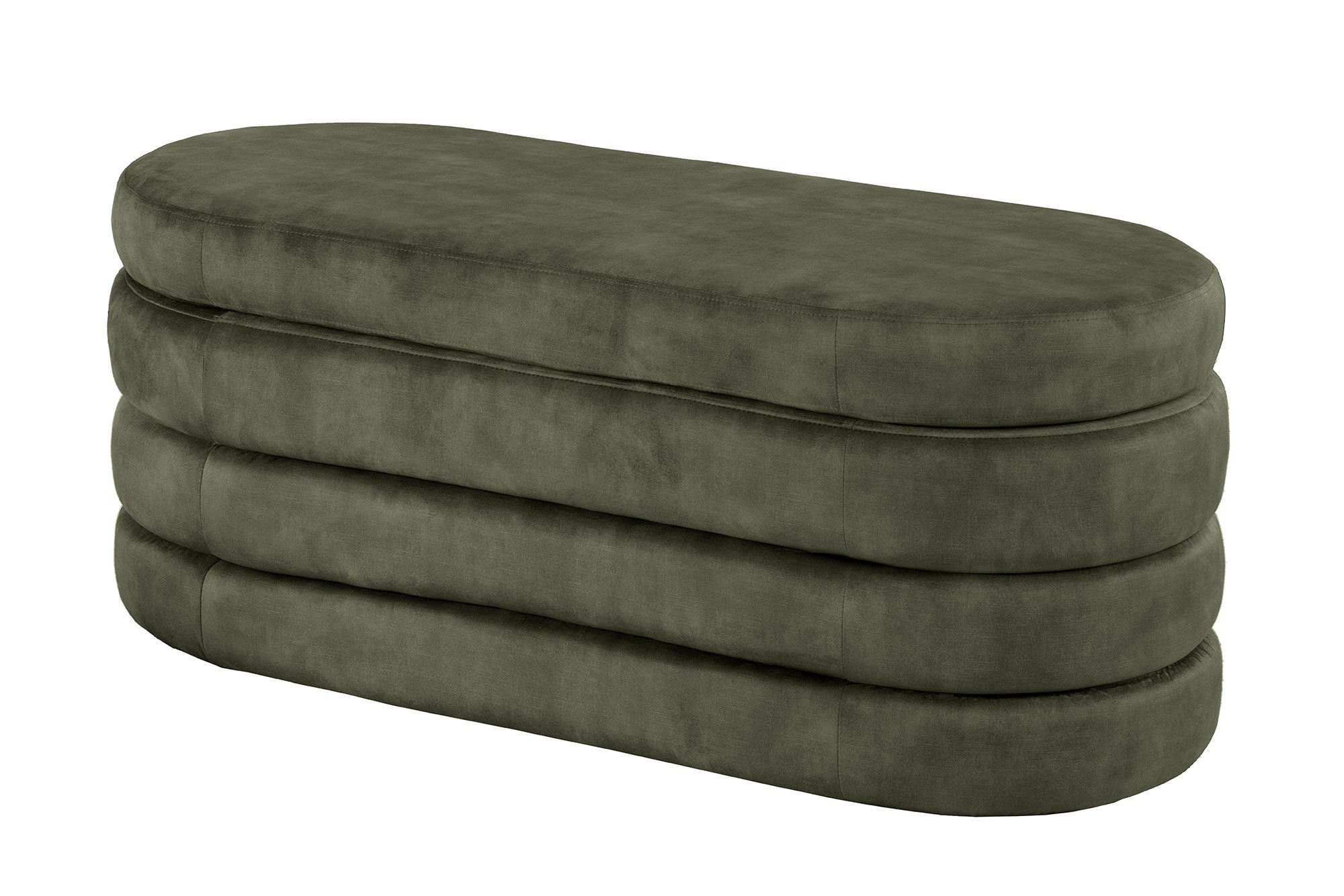 Invicta Interior Bank met opbergruimte VOQUE 115cm fluweelgroen met opbergruimte bankzitting - 46692