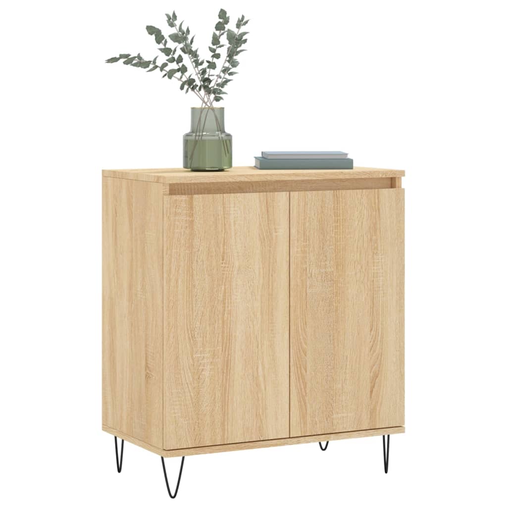 vidaXL Dressoir 60x35x70 cm bewerkt hout sonoma eikenkleurig