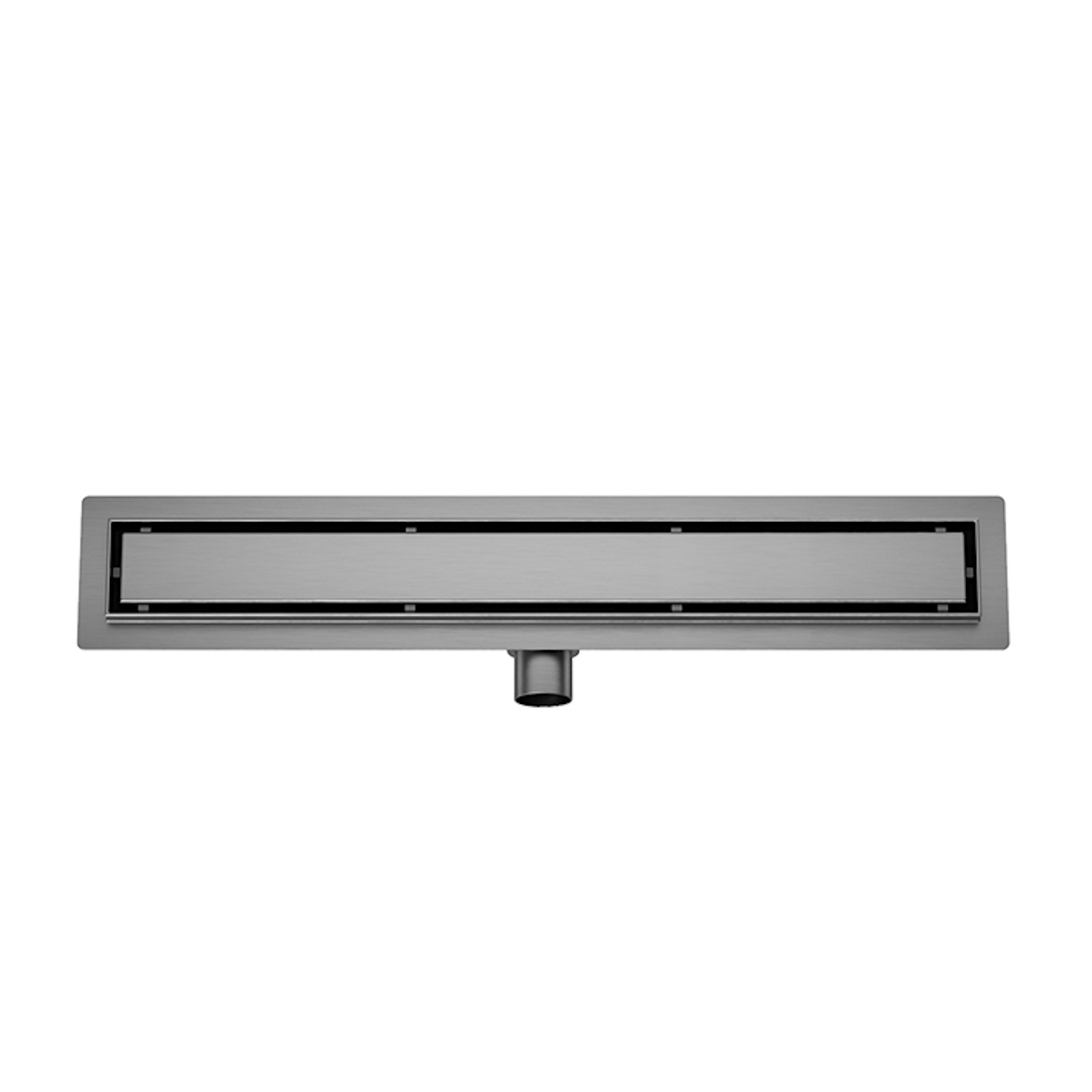 Boss & Wessing Douchegoot met Tegelrooster en Flens BWS Roos 80x7 cm Gunmetal 