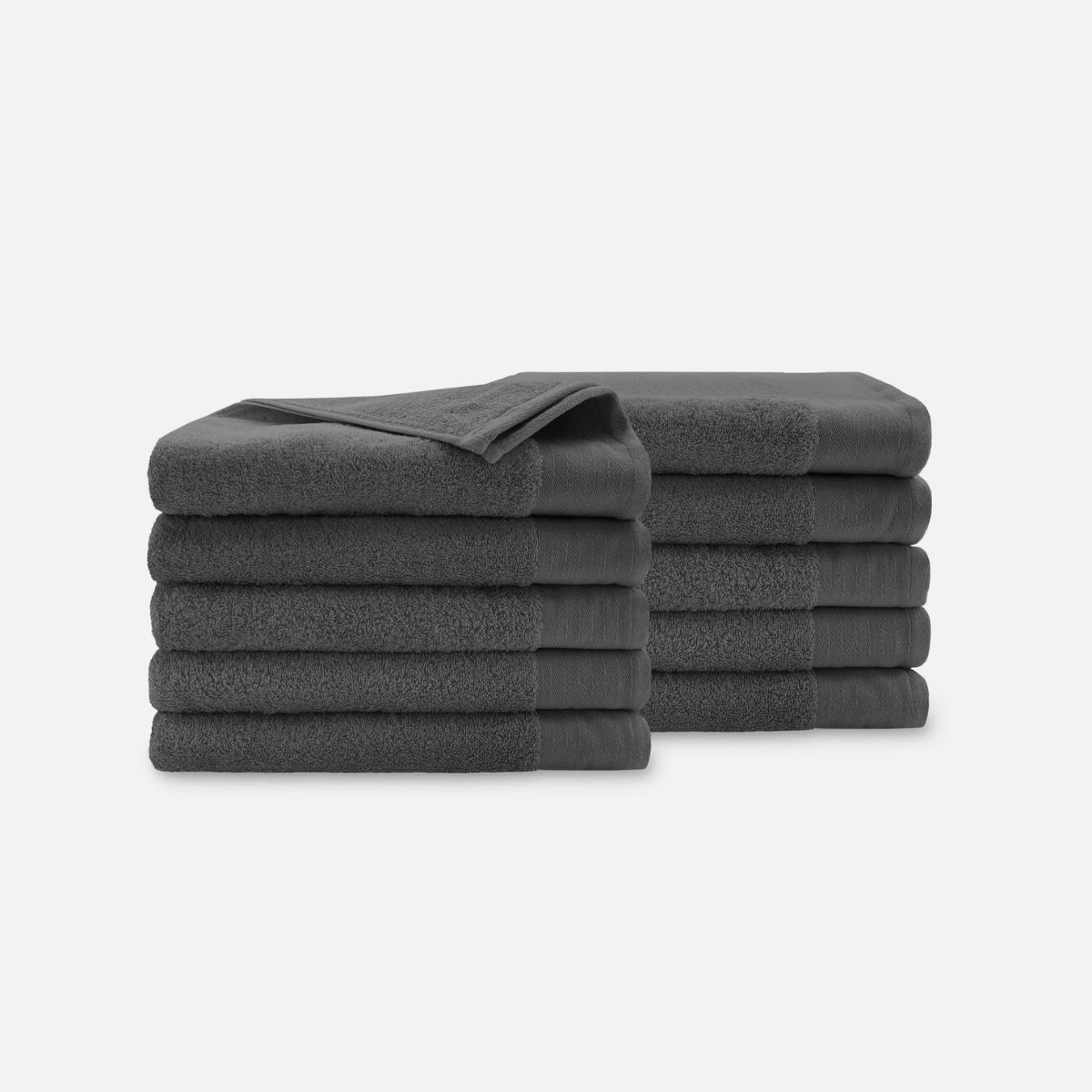Walra Soft Cotton Handdoeken 70 x 140 cm - 550 gr/m² - Antraciet - 10 stuks