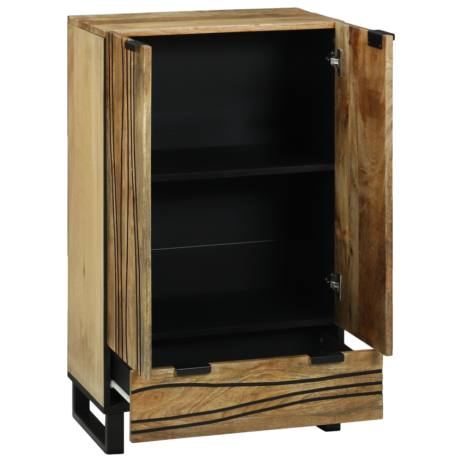 vidaXL Hoge Kast 60x33,5x100 cm van massief mango hout