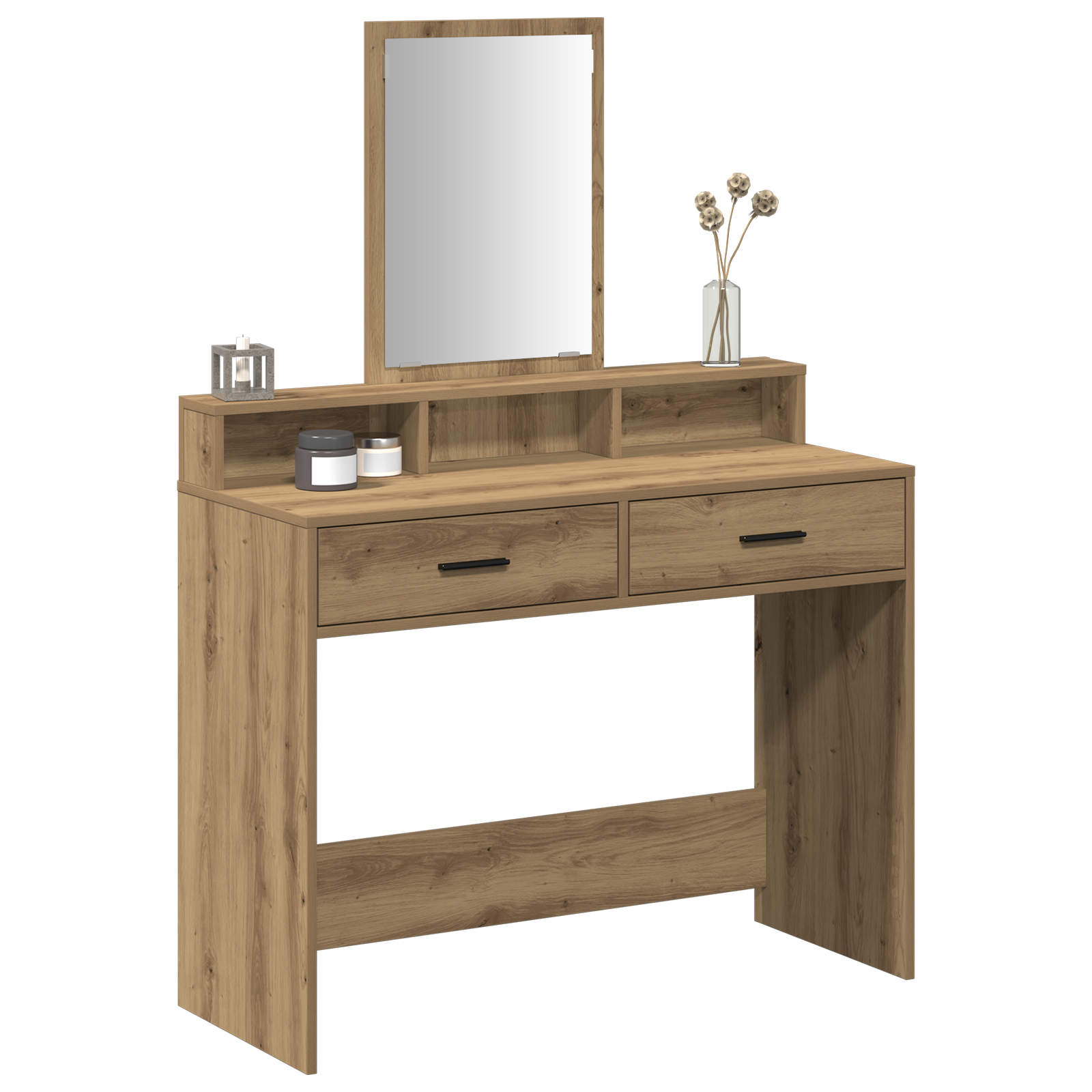 vidaXL Kaptafel met Laden - Artisan Eiken, 100x41x140 cm
