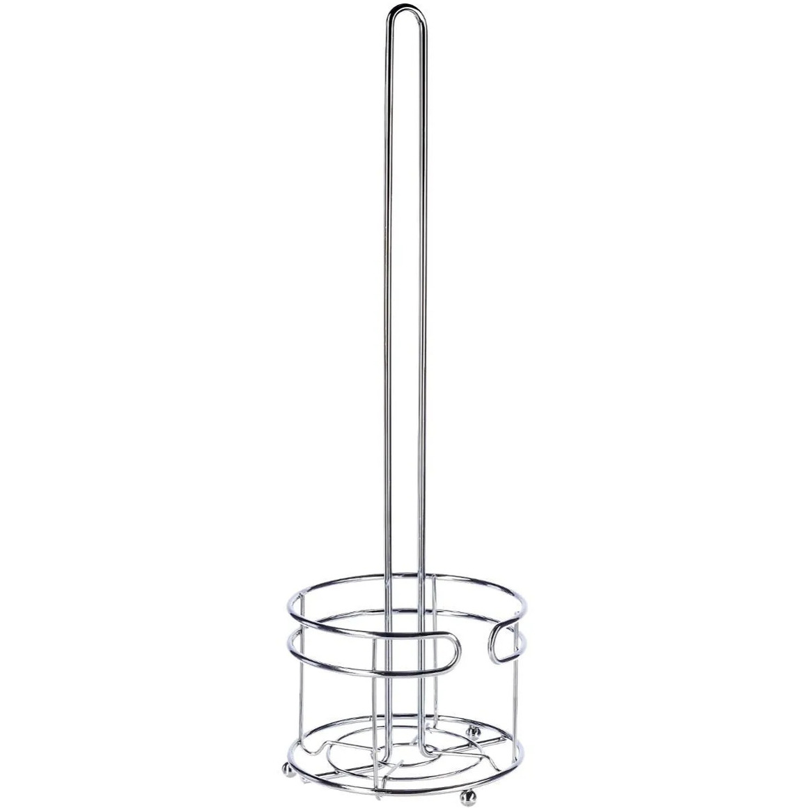 5five Staande toiletrolhouder - voor 4 rollen - zilver - 52 cm - metaal - wc rolhouder -
