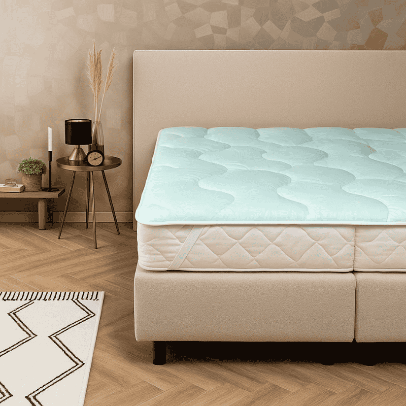 EazySleep Oplegmatras Cooling Mintgroen - 90x200 cm -  - 