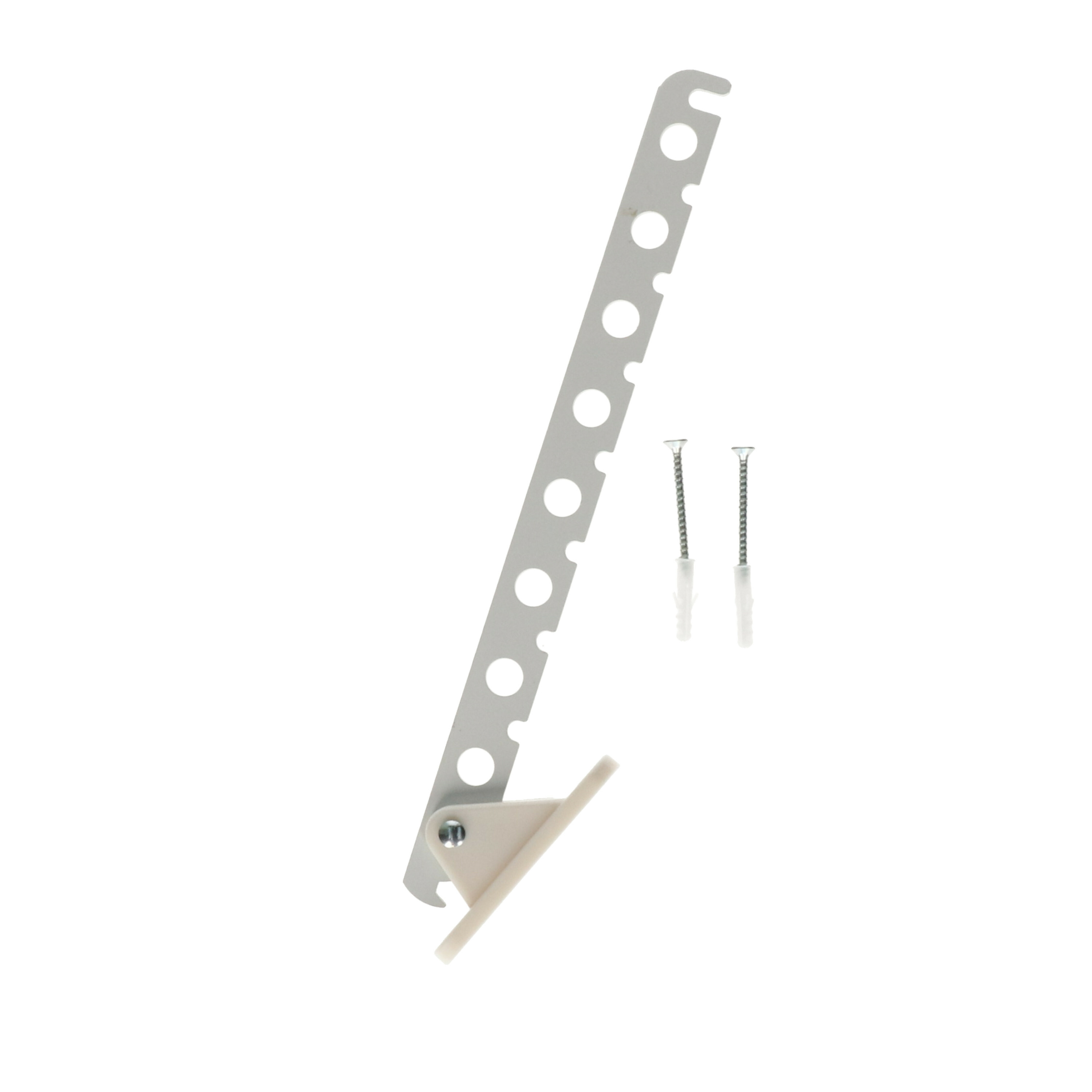 Bellatio Design Kledinghaak - inklapbaar - metaal - wit - 33 cm - kledinghanger -