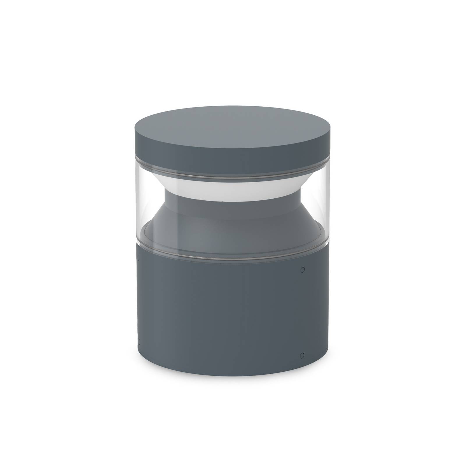 Ideallux Ideal Lux LED sokkellamp Boeing, antraciet, hoogte 15 cm