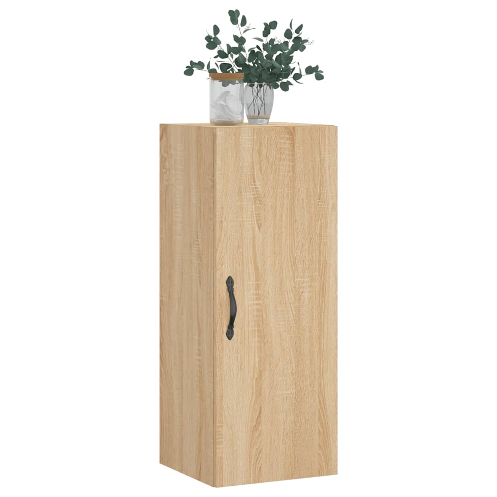 vidaXL Wandkast 34,5x34x90 cm bewerkt hout sonoma eikenkleurig