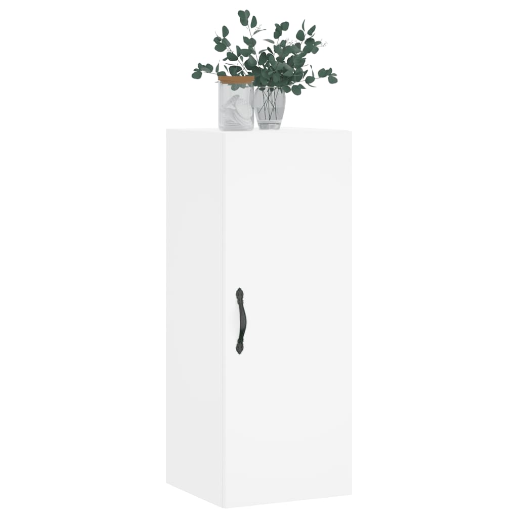 vidaXL Wandkast 34,5x34x90 cm bewerkt hout wit