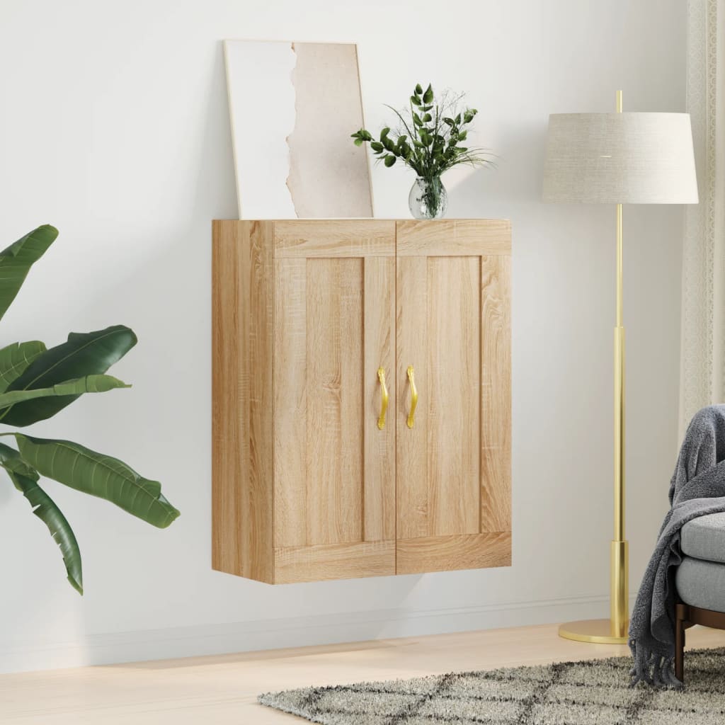 vidaXL Wandkast 69,5x34x90 cm bewerkt hout sonoma eikenkleurig