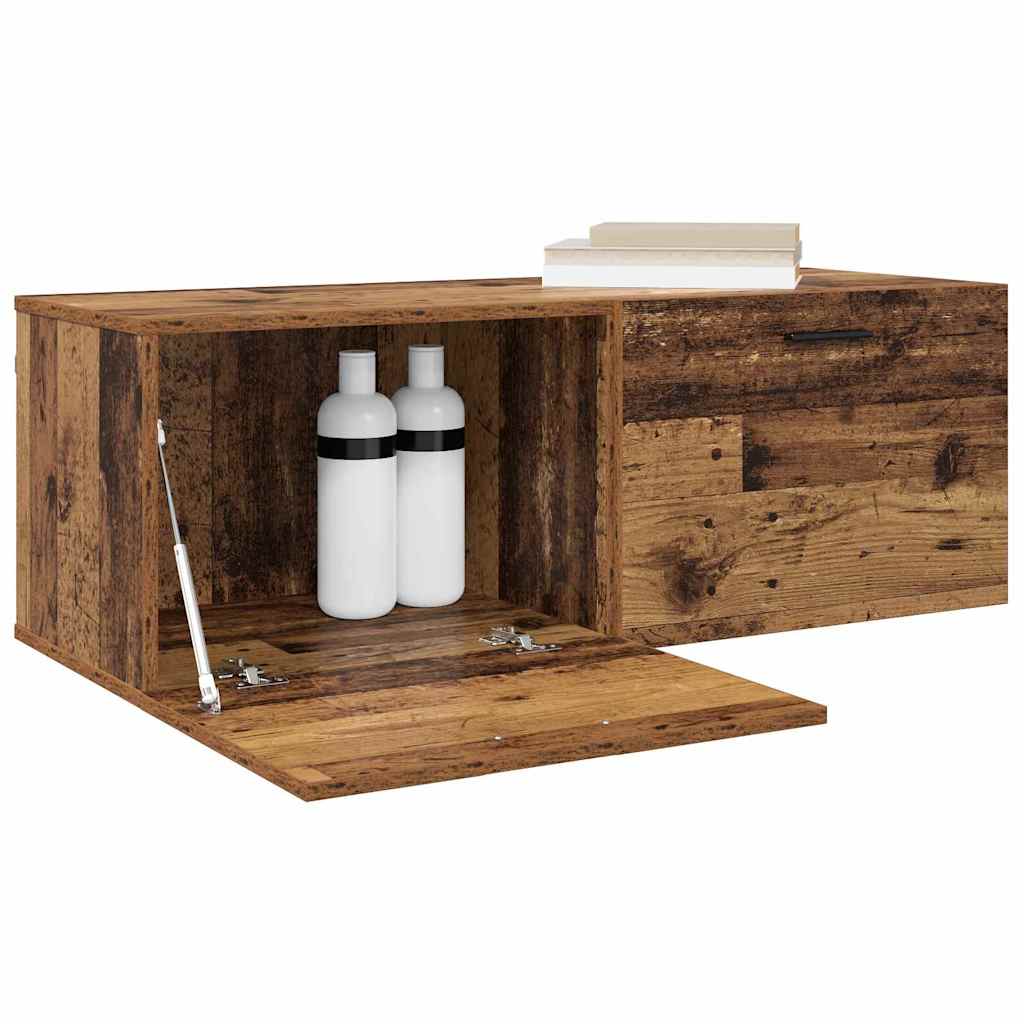 vidaXL Wandkast Oud hout 100 x 36.5 x 35 cm Bewerkt hout
