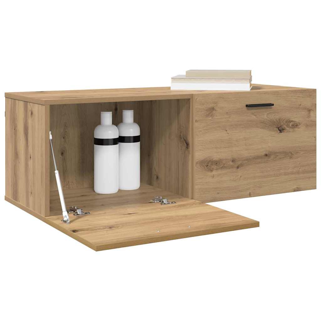 vidaXL Wandkast artisanaal eikenkleurig 100 x 36.5 x 35 cm