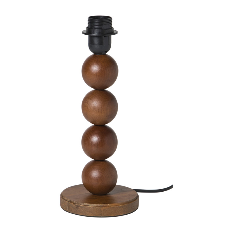 Xenos Lampvoet bollen - bruin - ø13x31.5 cm