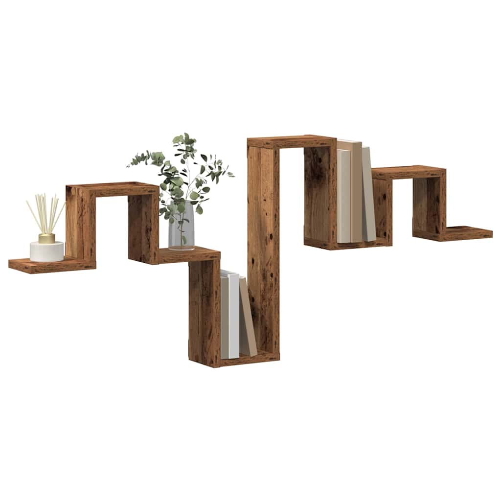 vidaXL Wandplank Oud Hout 104,5x10x43 cm Engineered Wood