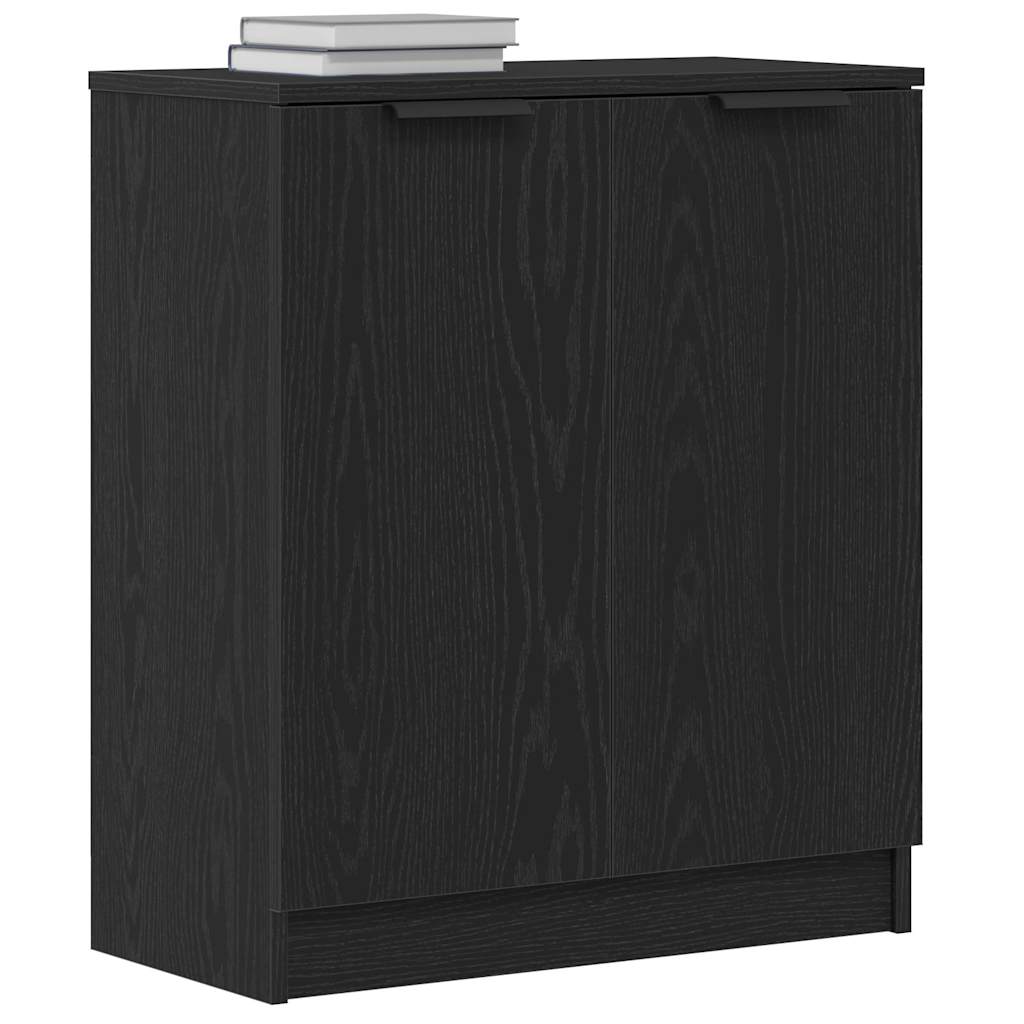 vidaXL Dressoir 60x30x70 cm bewerkt hout zwart eikenkleurig