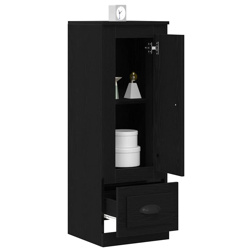 vidaXL Hoge kast 36x35,5x103,5 cm bewerkt hout zwart eikenkleurig