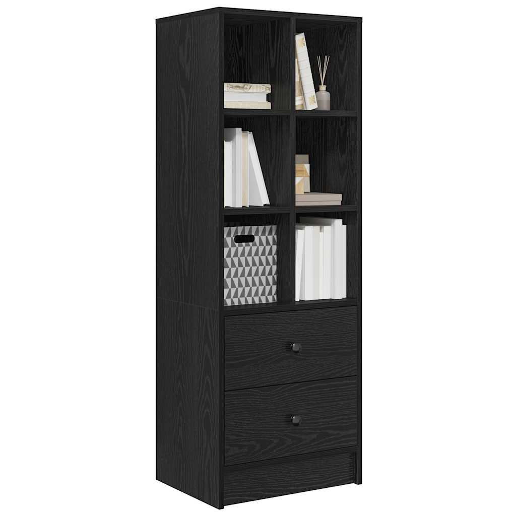 vidaXL Hoge Kast Zwart 45,5x34x127 cm Gelaagd hout