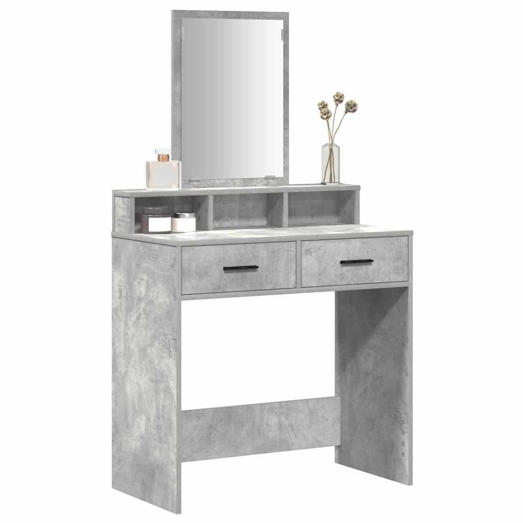 vidaXL Kaptafel met Lades Betonnen Grijs 79x41x140 cm